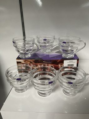 Delisoga Gläser-Set, 6 Teegläser, Gläser,Tee Gläser,Trinkgläser 210 ml