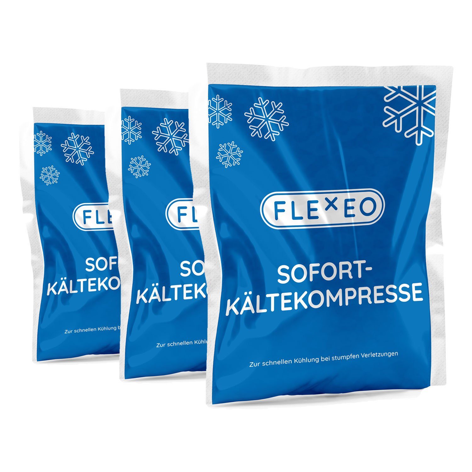 FLEXEO Kalt-Warm-Kompresse, 10-tlg., Sofort-Kältekompresse klein, 8cm x 13cm