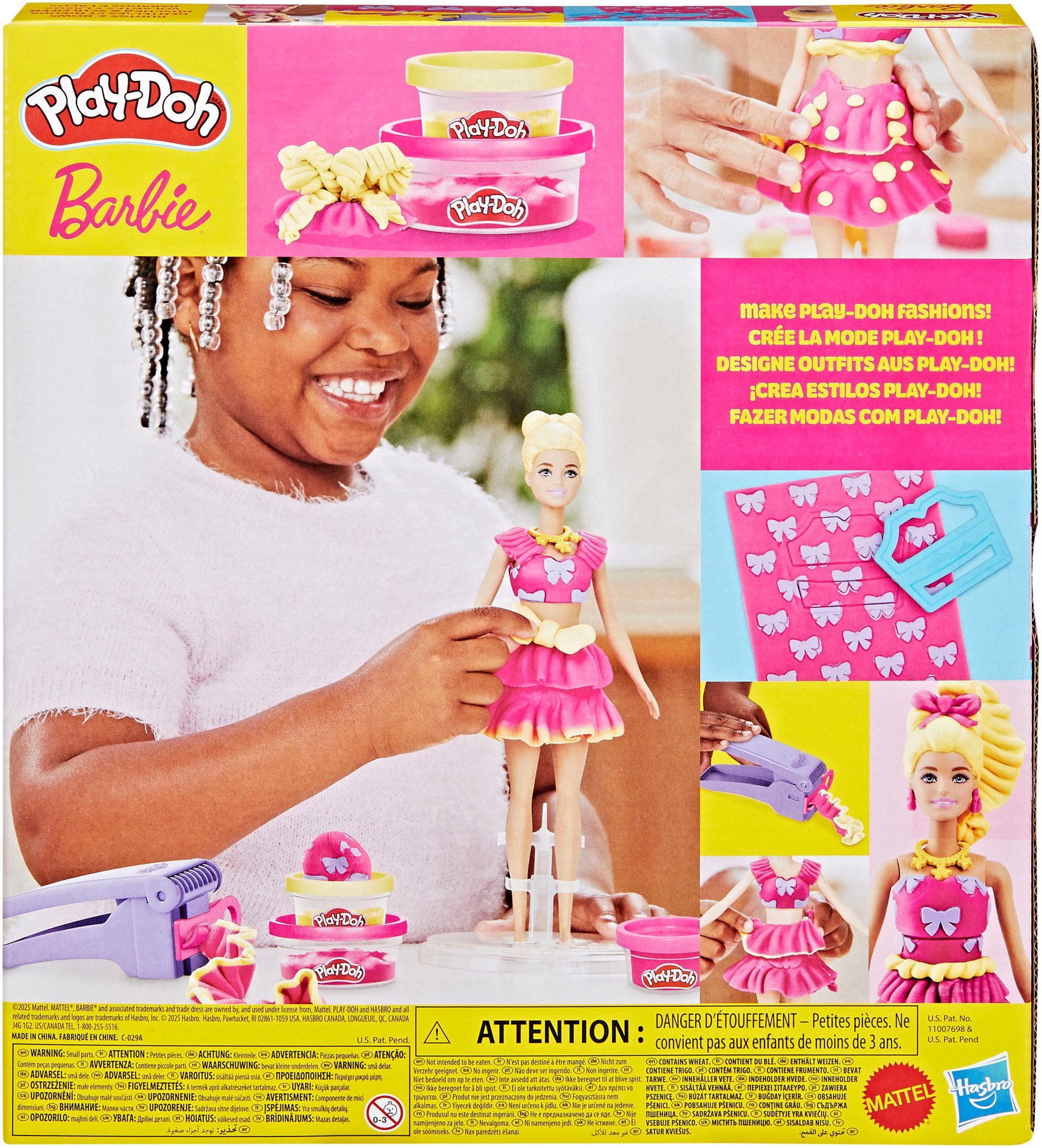 Hasbro Knetform-Set Play-Doh Barbie Rüschen & Schleifen