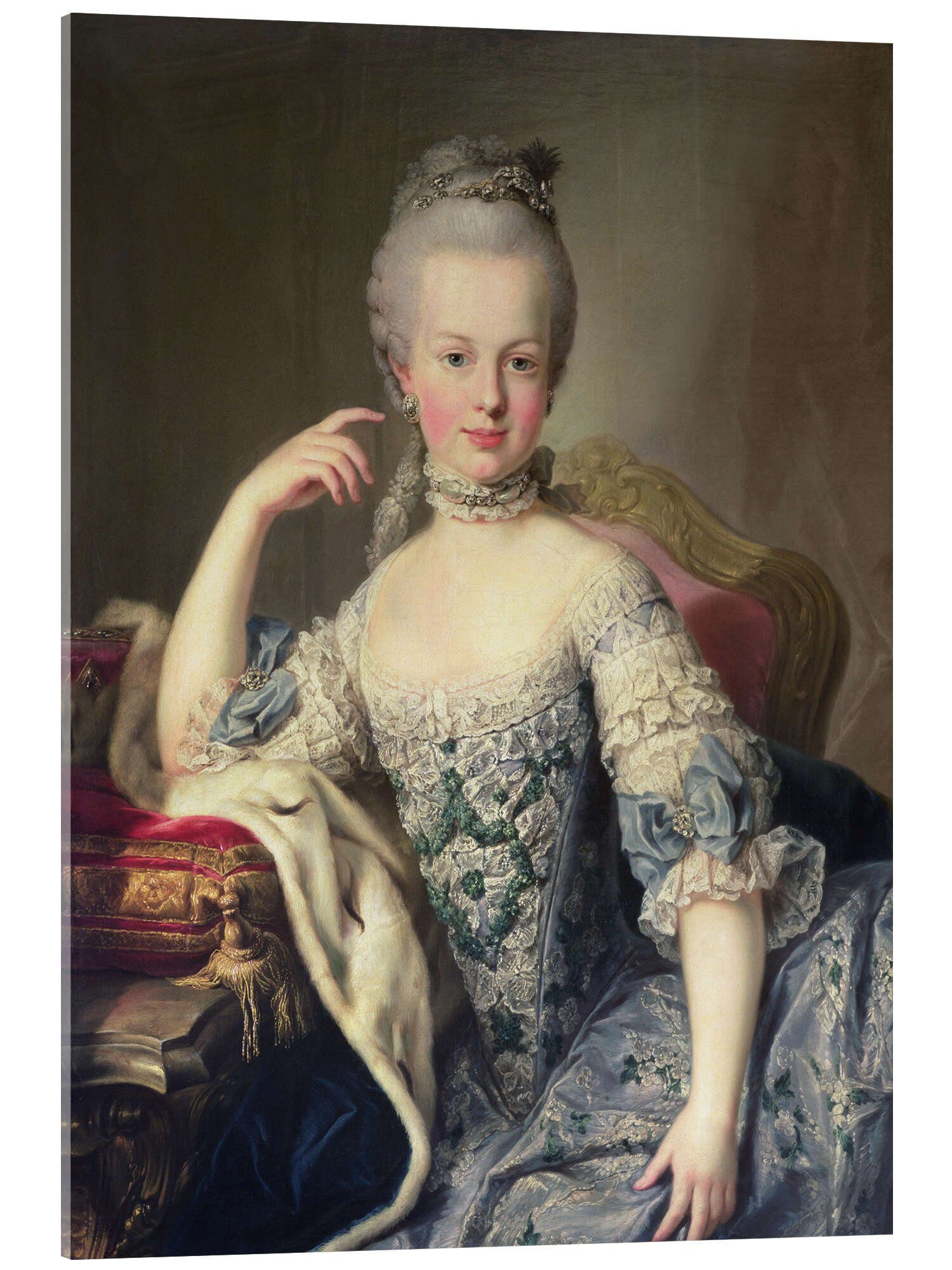 Posterlounge Acrylglasbild Martin II Mytens, Erzherzogin Marie Antoinette Habsburg-Lothringen, Malerei