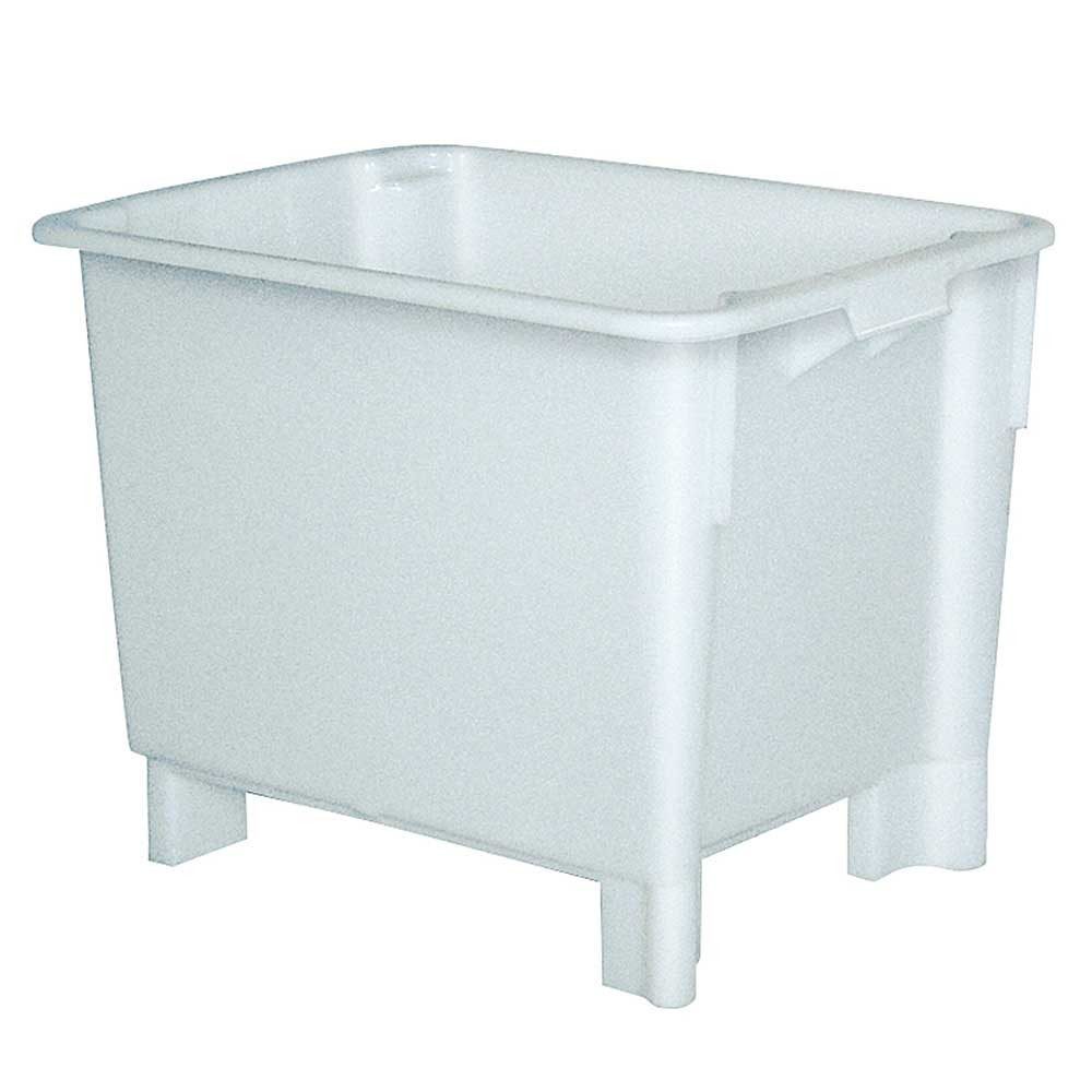 BRB-Lagertechnik Stapelbox Drehstapelbehälter, LxBxH 800x600x600 mm, 170 Liter, Stabiler Behälter zum Transportieren und Lagern von schwerem Füllgut