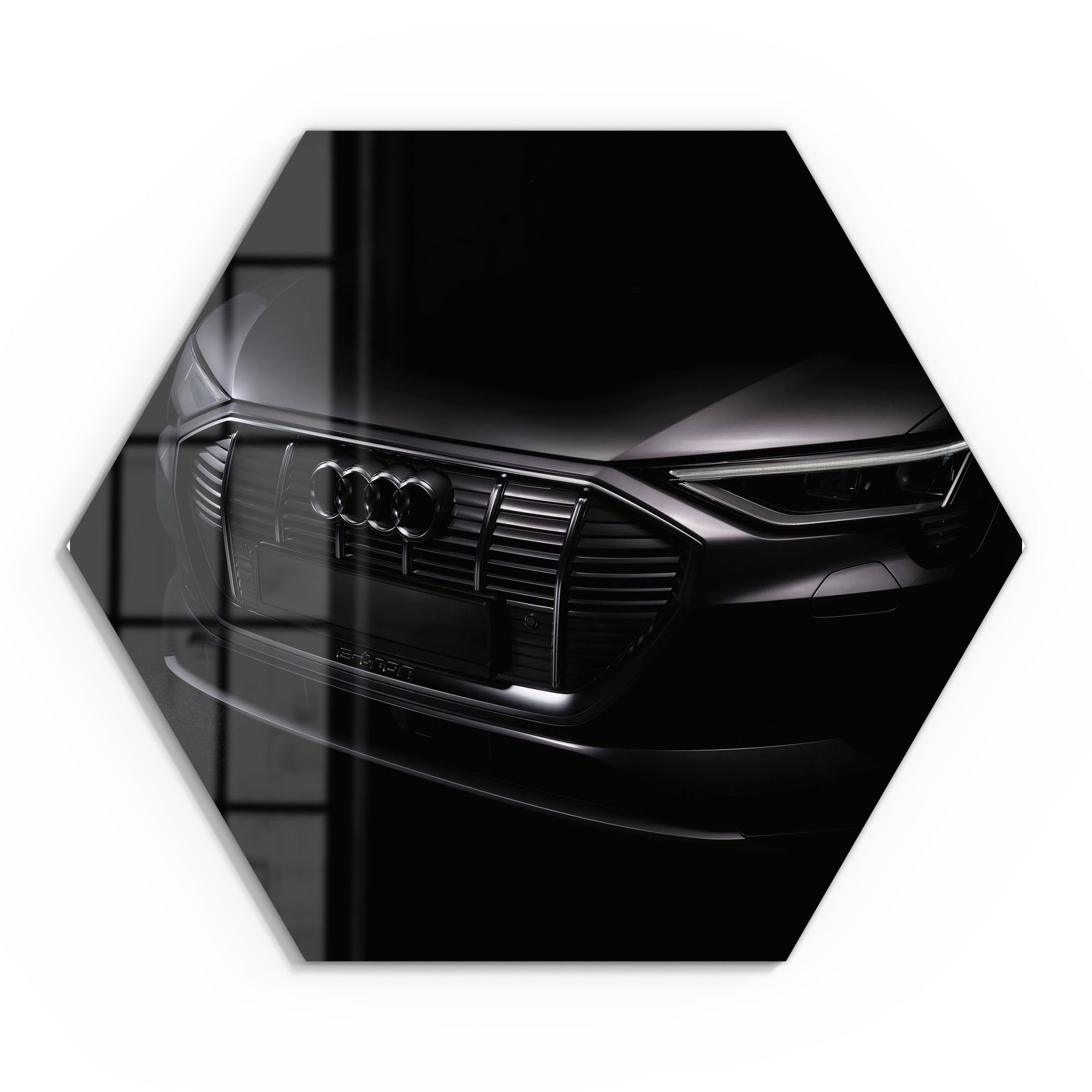 DEQORI Glasbild 'Audi Frontalaufnahme', 'Audi Frontalaufnahme', günstig online kaufen