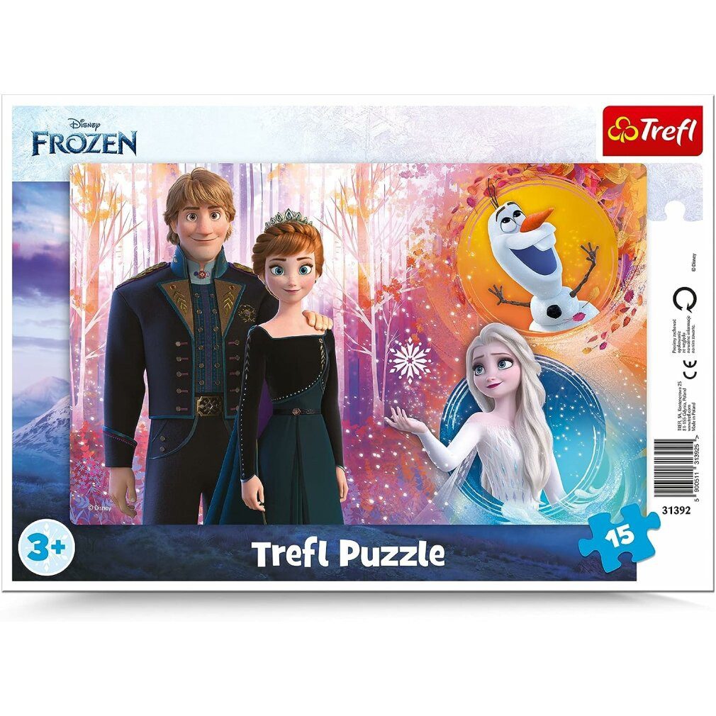 Trefl Puzzle Ice Kingdom Puzzle: Glückliche Erinnerungen 15 Teile, Puzzleteile