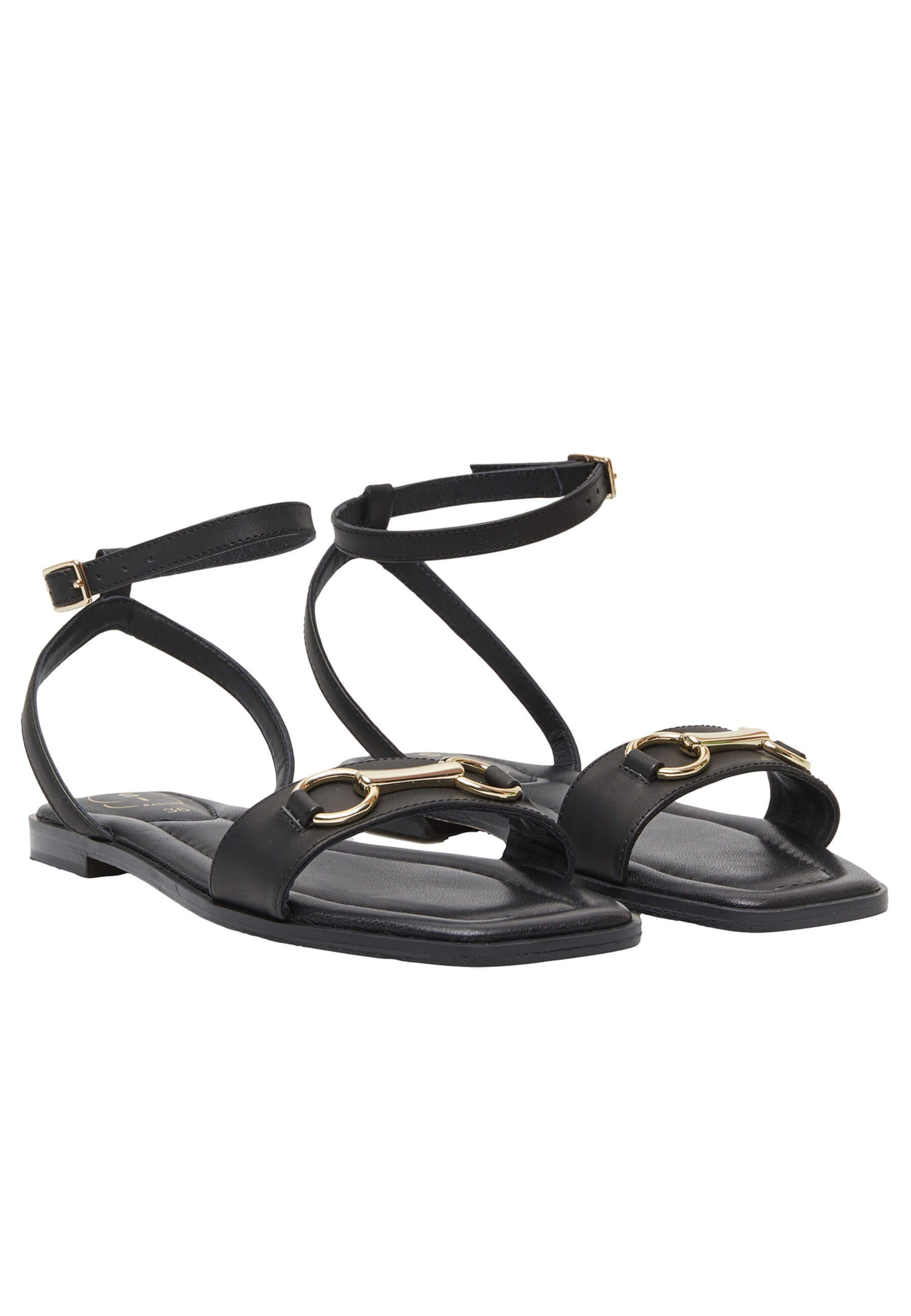 Sandalen modernem Sí Sandale Design mit Mit Barcelona Schmuckapplikation