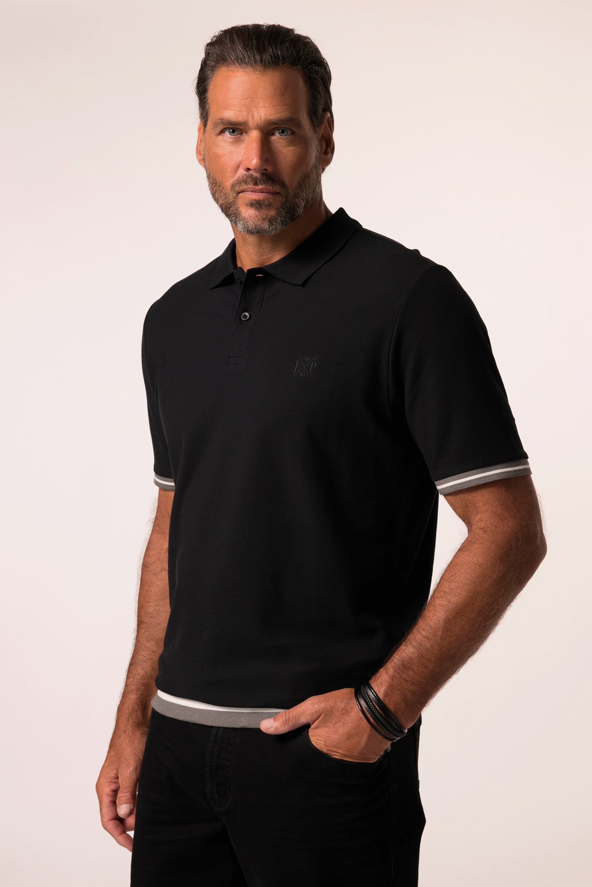 JP1880 Poloshirt Poloshirt Bauchfit Halbarm bis günstig online kaufen