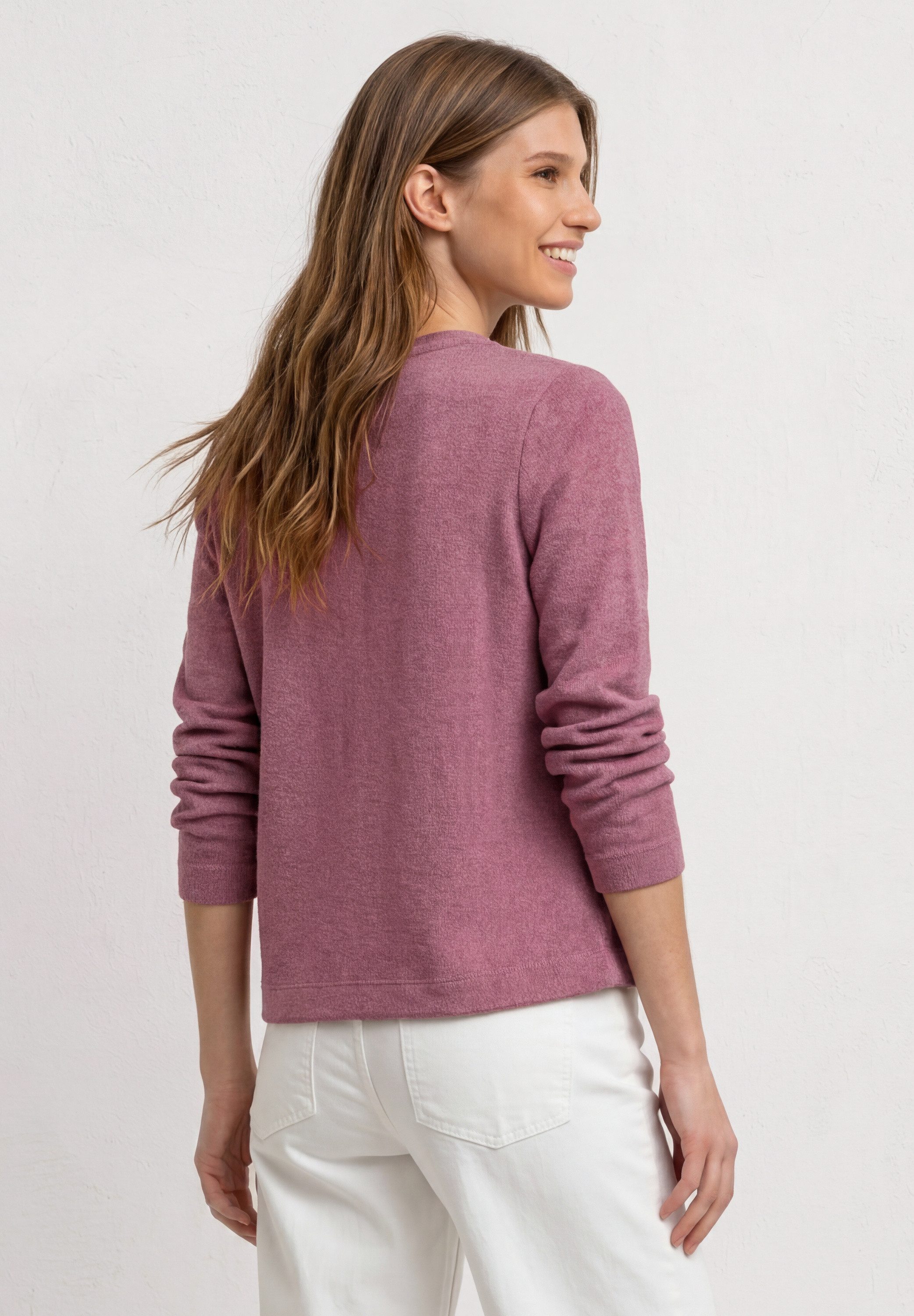 STREET ONE Shirtjacke Style Nette unifarben, offen zu tragen, in Strick-Optik