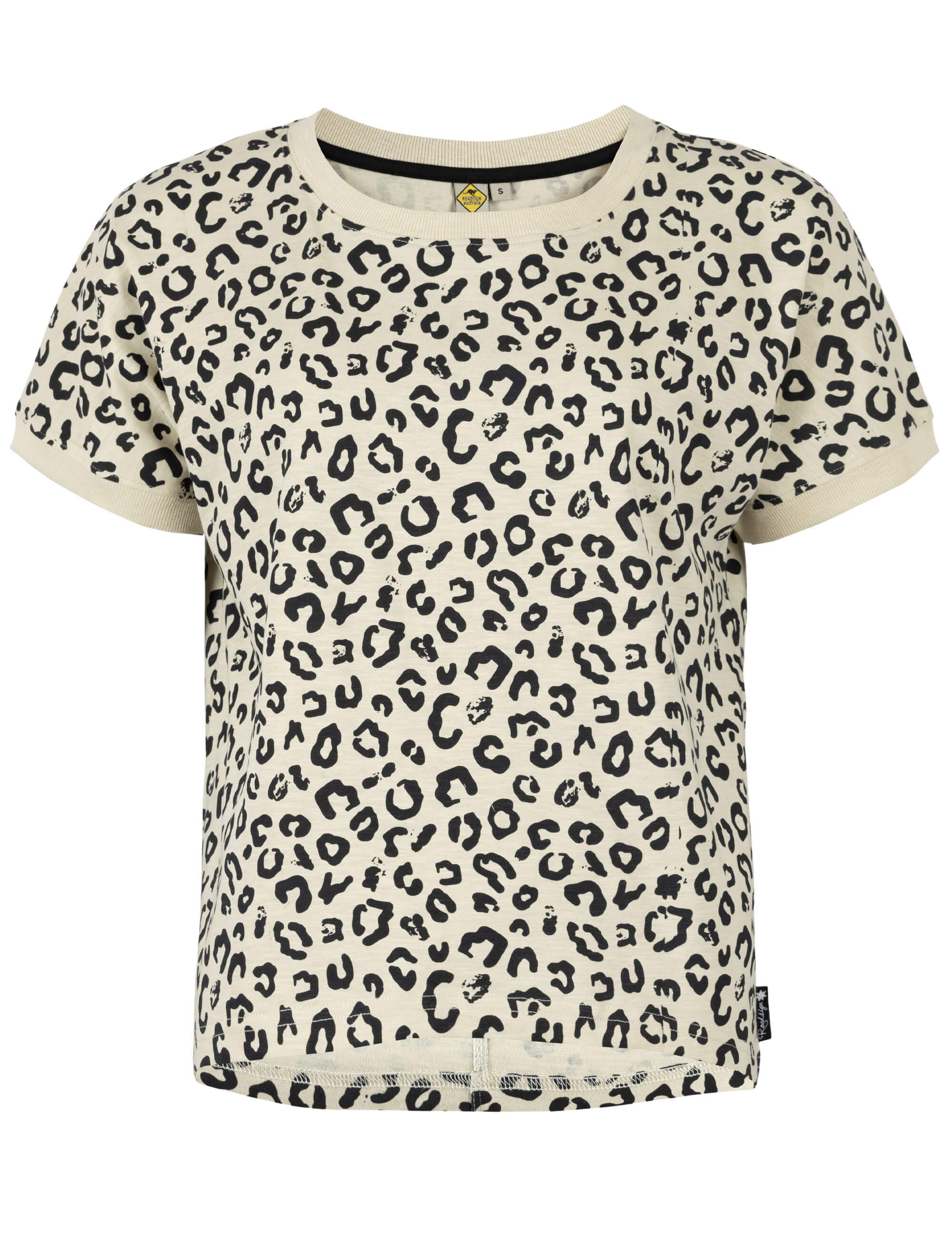 ROADSIGN australia T-Shirt Soft Leo (1, 1-tlg., 1) mit Leo Print und lockerer Kimonoform, für Freizeit- und Casual Looks