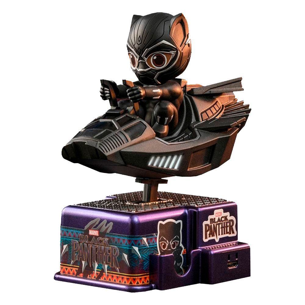 Hot Toys Actionfigur Black Panther CosRider Figur mit Licht und Sound - Marvel