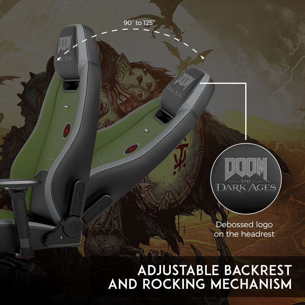 Noblechairs Gaming-Stuhl noblechairs LEGEND Gaming Stuhl - DOOM: The Dark Ages Edition – Bild 5 von 5