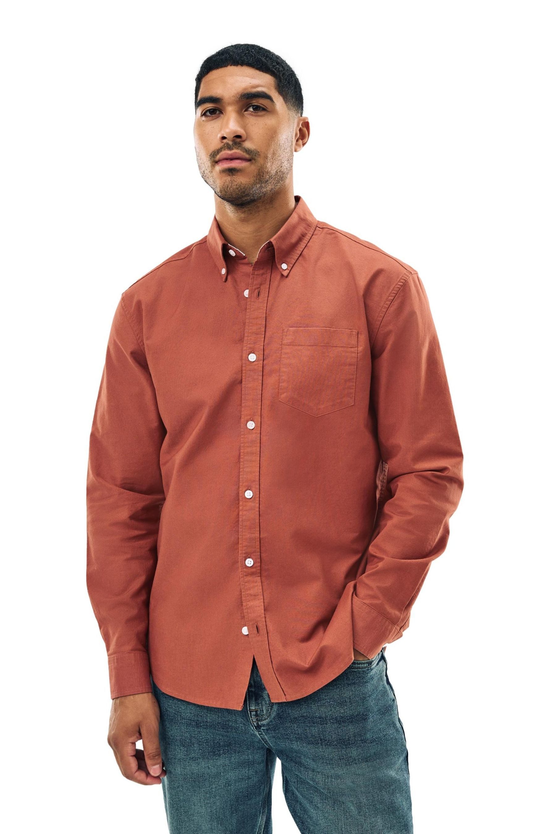Next Langarmhemd Regular Fit Oxford-Langarmhemd (1-tlg) günstig online kaufen