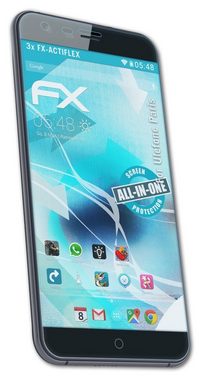 atFoliX Schutzfolie Displayschutzfolie für Ulefone Paris, (3 Folien), Ultraklar und flexibel