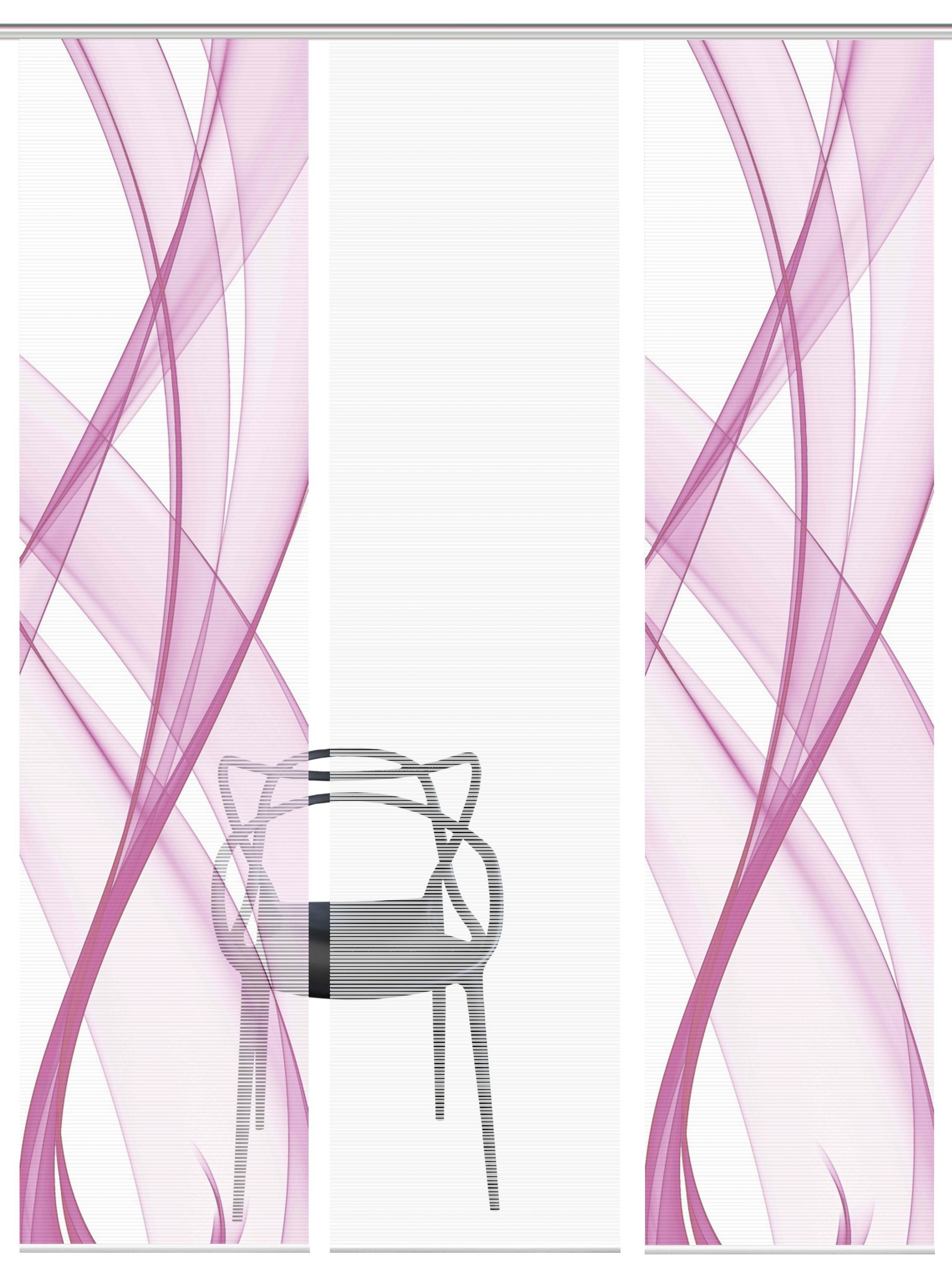 Vision Schiebegardine "PACOLIA" Paneelwagen 3 Stk. tlg. SET,SCHIEBEVORHANG, günstig online kaufen