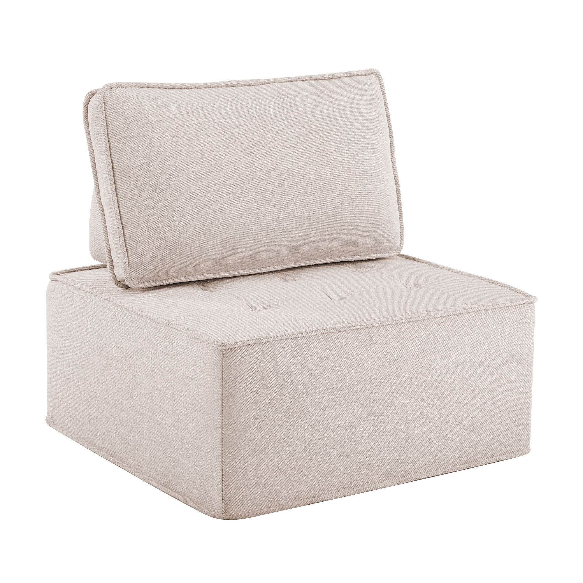 OKWISH Loungesofa Modulares Einzelsofa, mit Leinenstoff günstig online kaufen