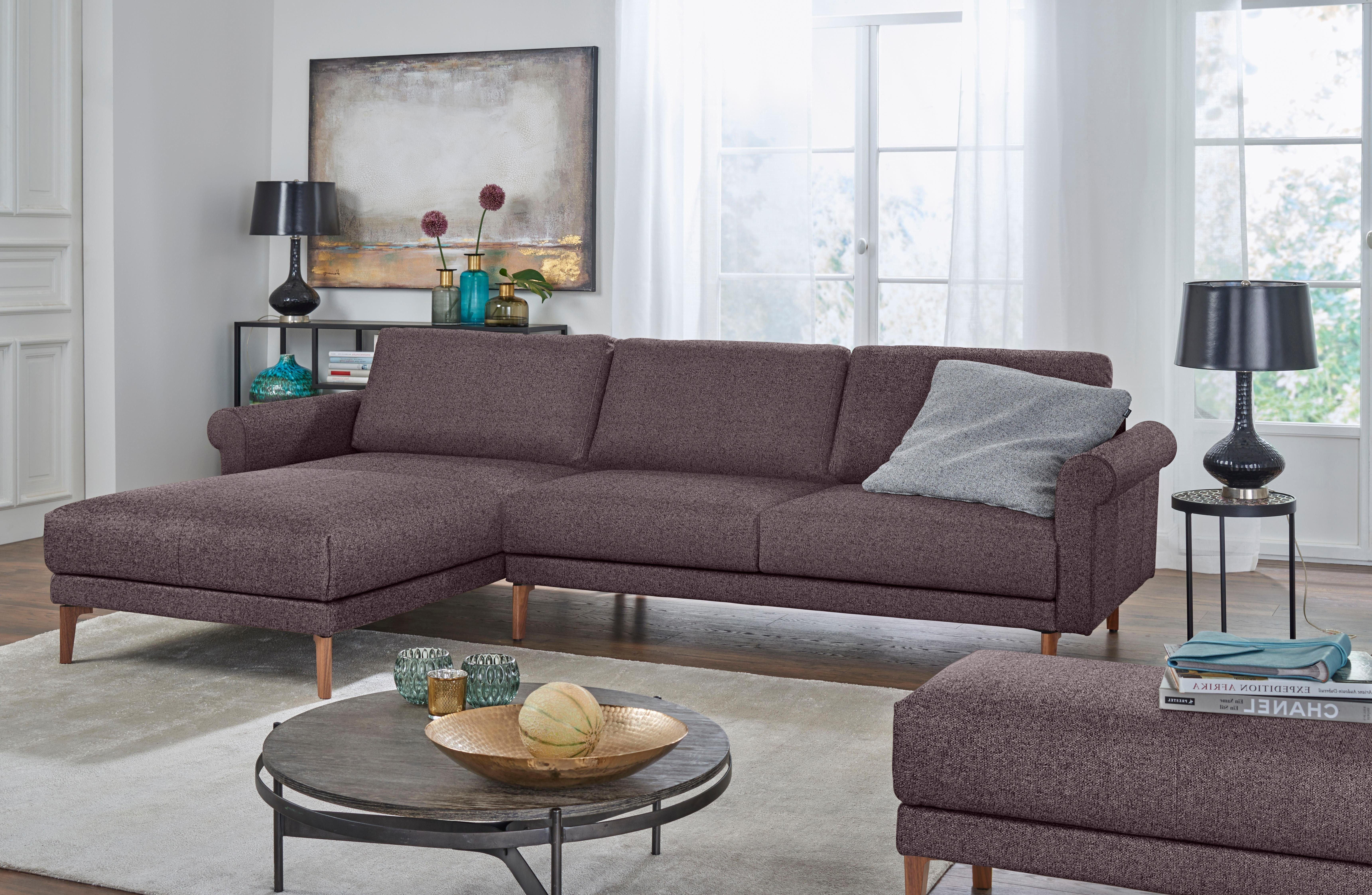 Creation BY ROLF BENZ Ecksofa CR.450, Designecksofa, Polsterecke, L-Form, 282/178 cm (B/T), abgerundete Armlehne Schnecke, modern Landhaus, Leder oder Chenille