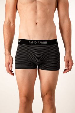 Fabio Farini Boxershorts Herren Retroshorts - Mehrpack aus weicher Microfaser (8-St) im sportlichen Look mit Logo-Bund, zufällig ausgewählte Farben