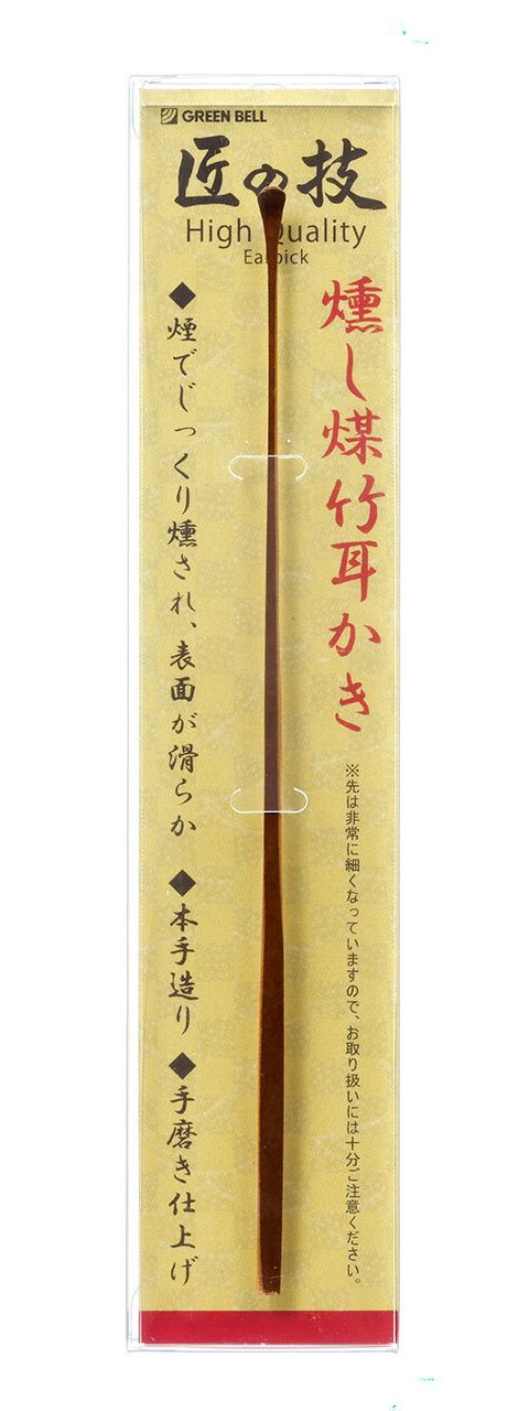 Seki EDGE Ohrenreiniger G-2195, Made in Japan, 146mm, Für Ohrpflege, Ohrenreiniger, geräucherter Bambus