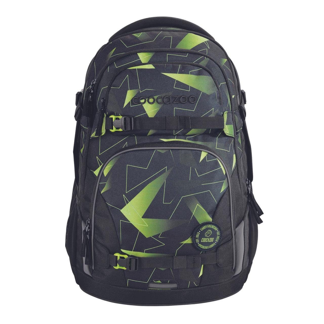 coocazoo Schulranzen Schulrucksack-Set PORTER Lime Flash günstig online kaufen