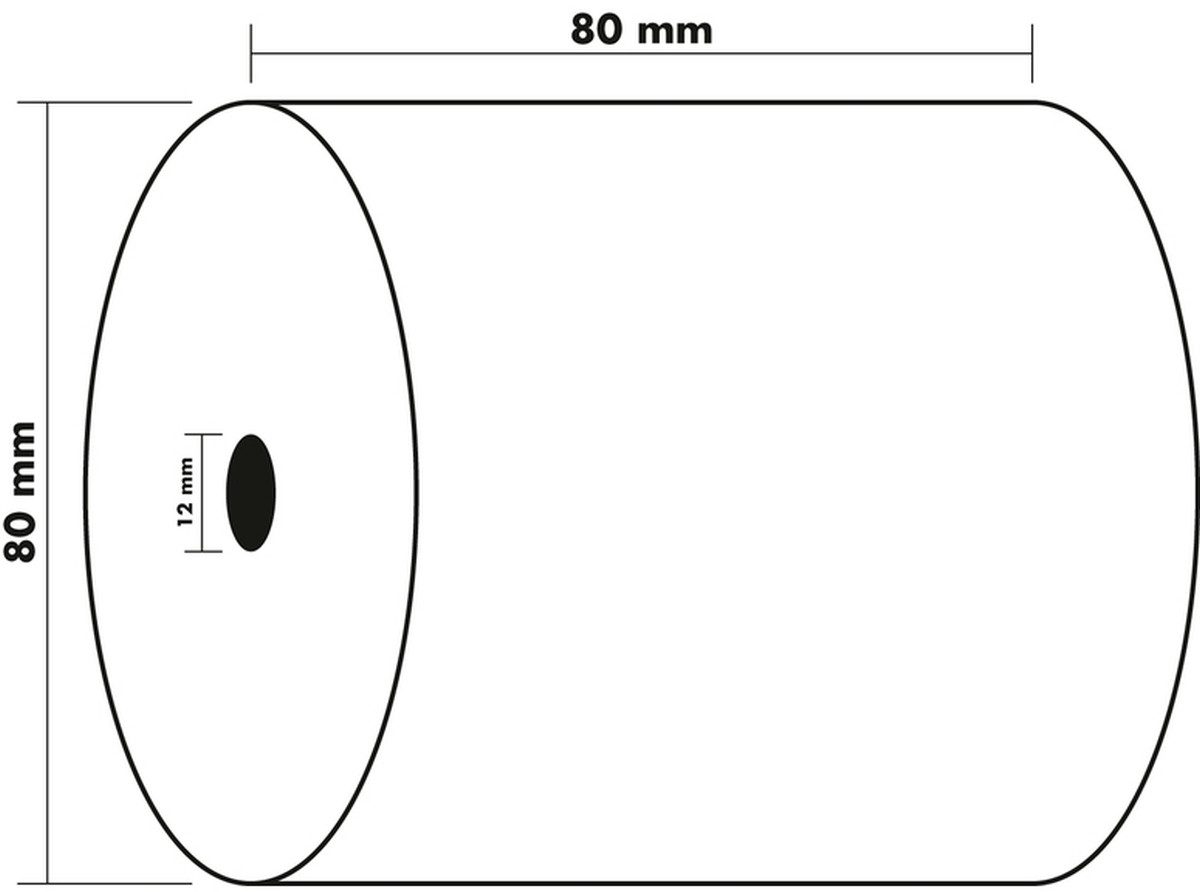 EXACOMPTA Endlospapier Thermorolle 43818E 55g 80mmx76m 10 Stück