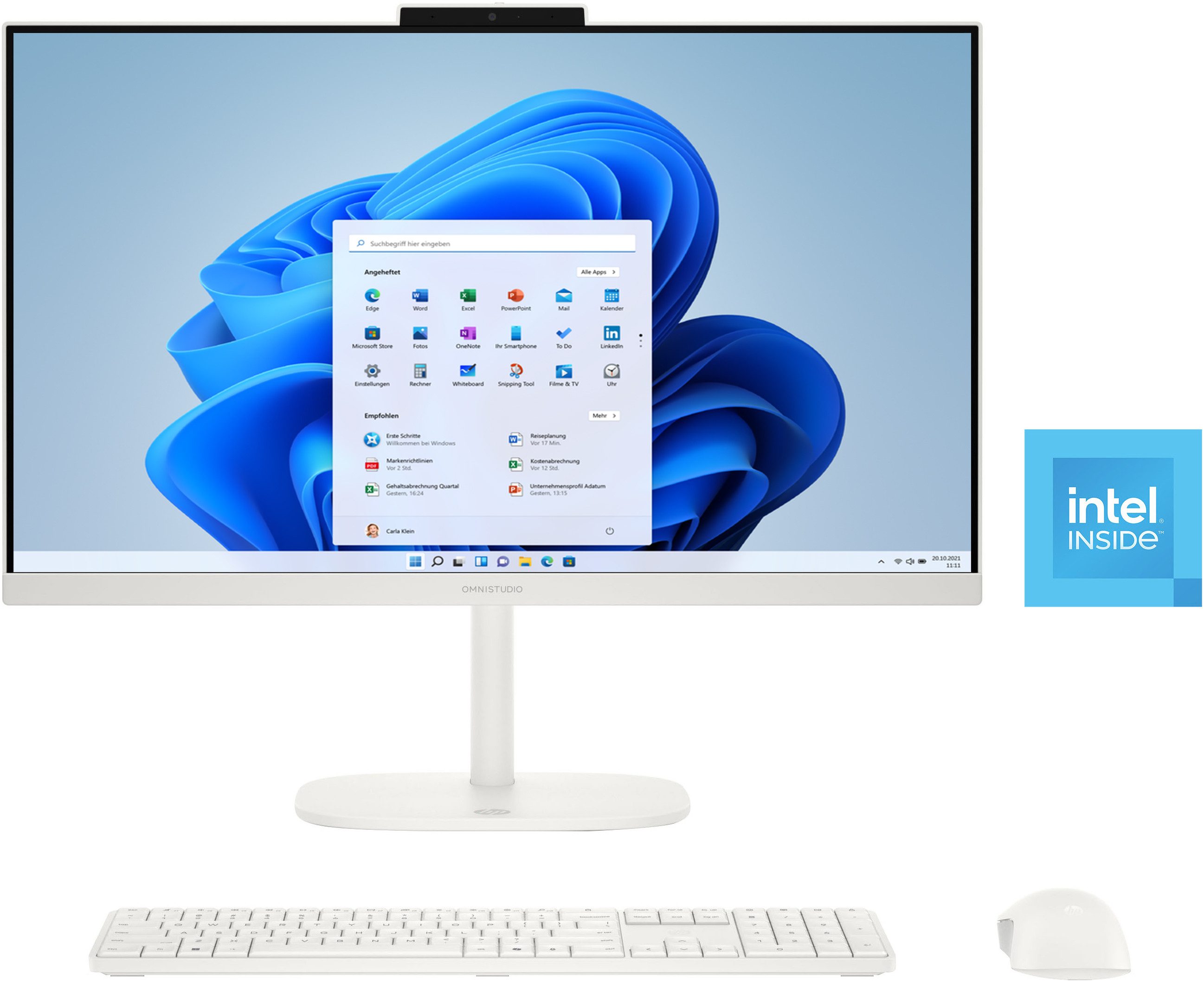 HP 24-cu0211ng All-in-One PC (23,8 Zoll, Intel N150, Intel Graphics, 8 GB RAM, 512 GB SSD)