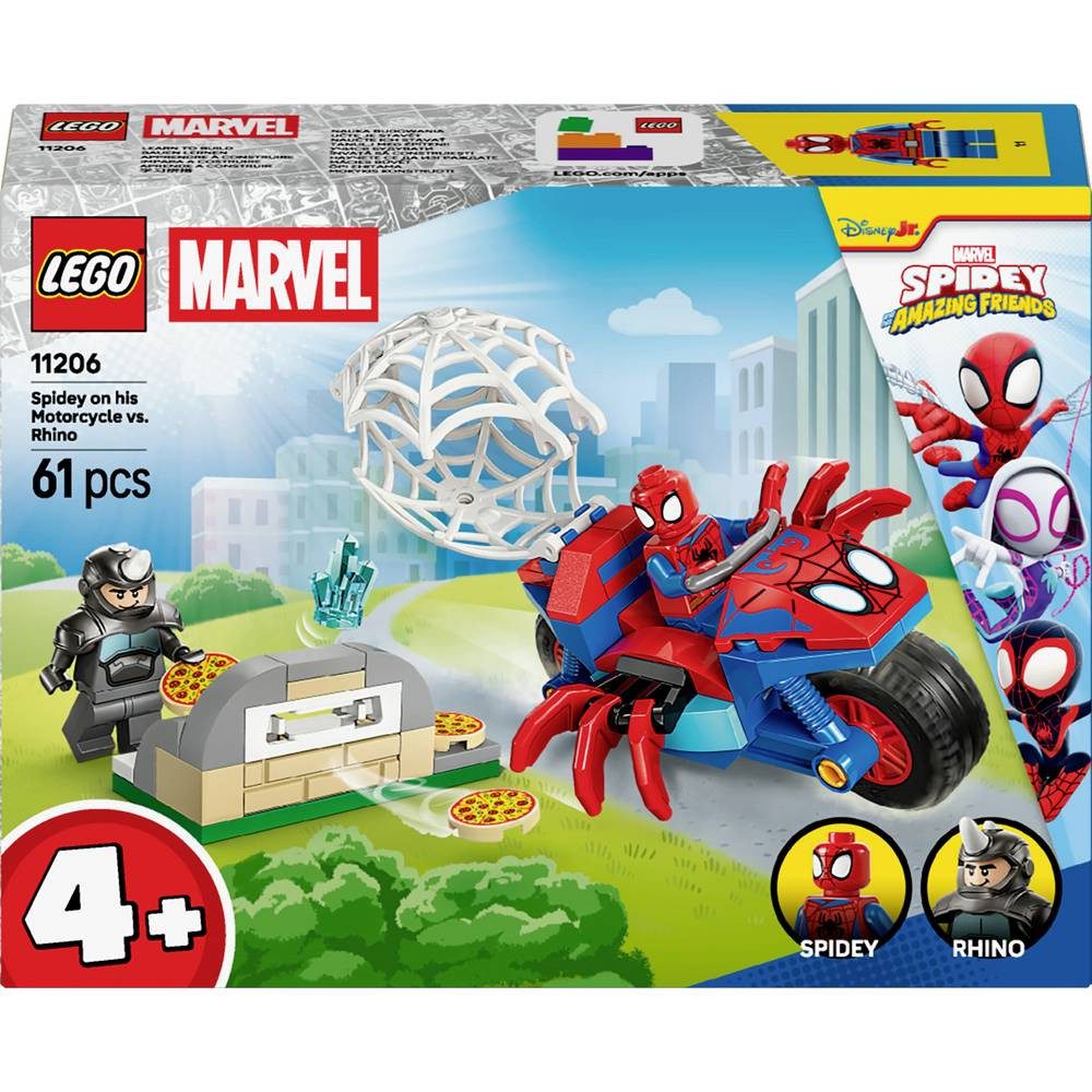 LEGO® 11206 LEGO® MARVEL SUPER HEROES Spidey auf Motorrad vs. Rhino (11206) Konstruktionsspielsteine