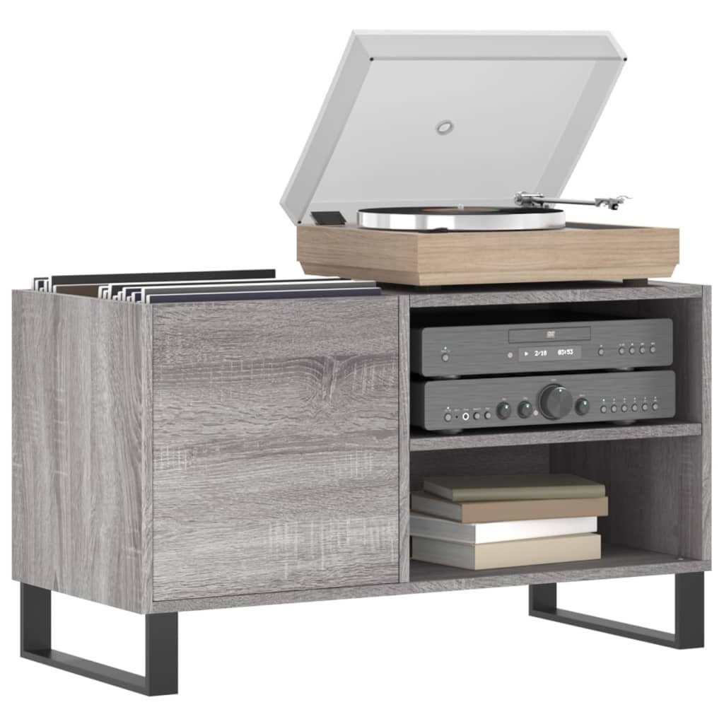 vidaXL Media-Regal Plattenschrank Grau Sonoma 85x38x48 günstig online kaufen