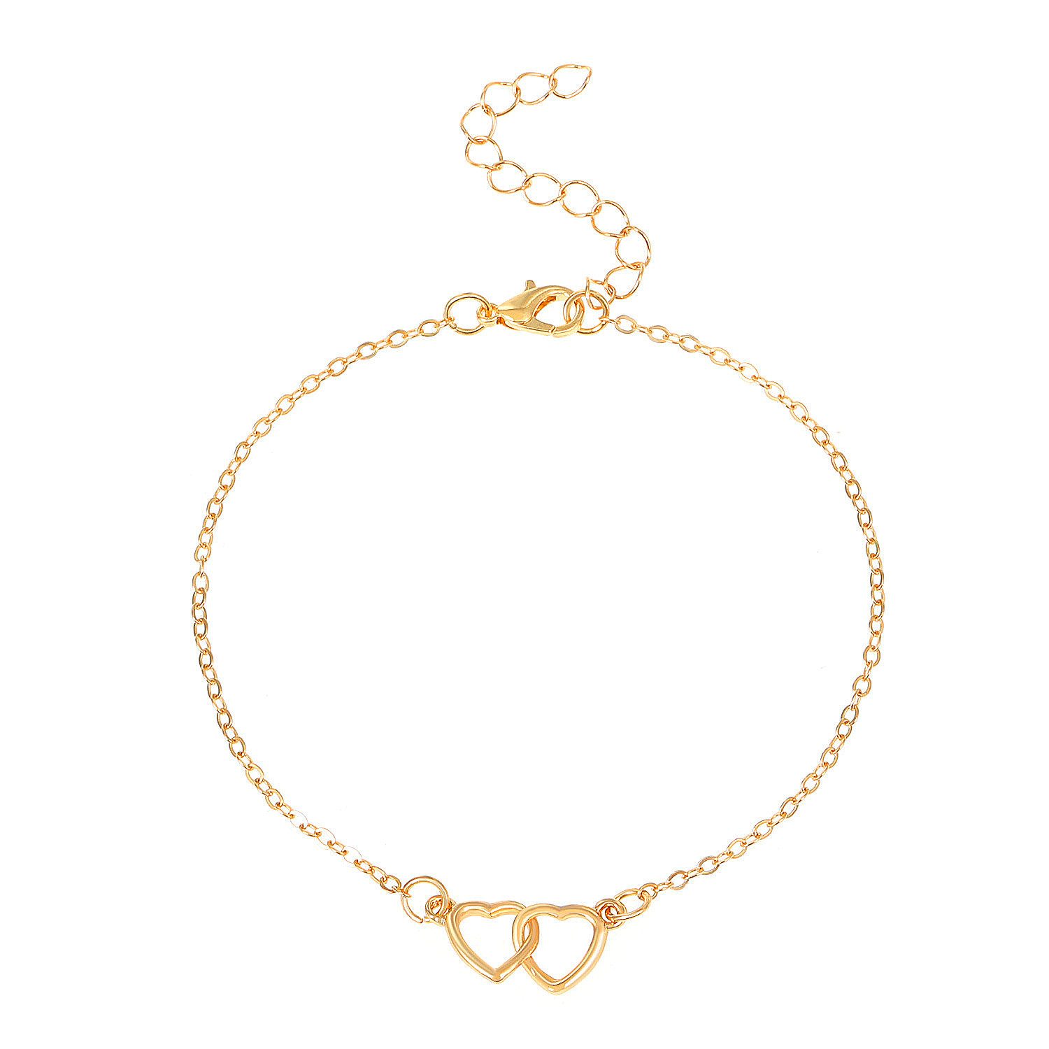 KARMA Fußkette mit Anhänger Fußkettchen Fußkette Gold Herz Anhänger (Sommer günstig online kaufen