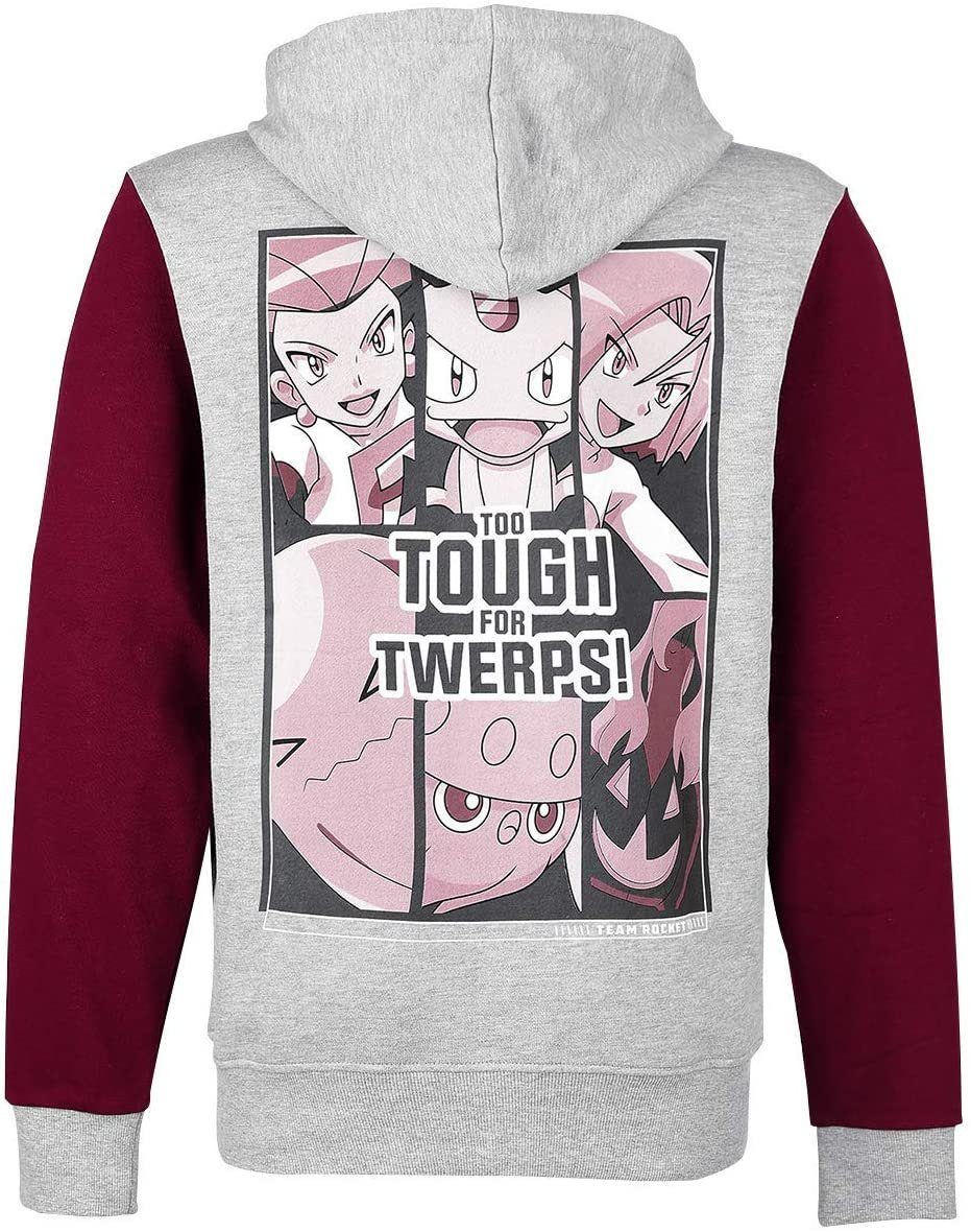 POKÉMON Kapuzensweatjacke Pokémon - Zipper Hoodie 'Too Tough for Twerps' SweatshirtjacKe