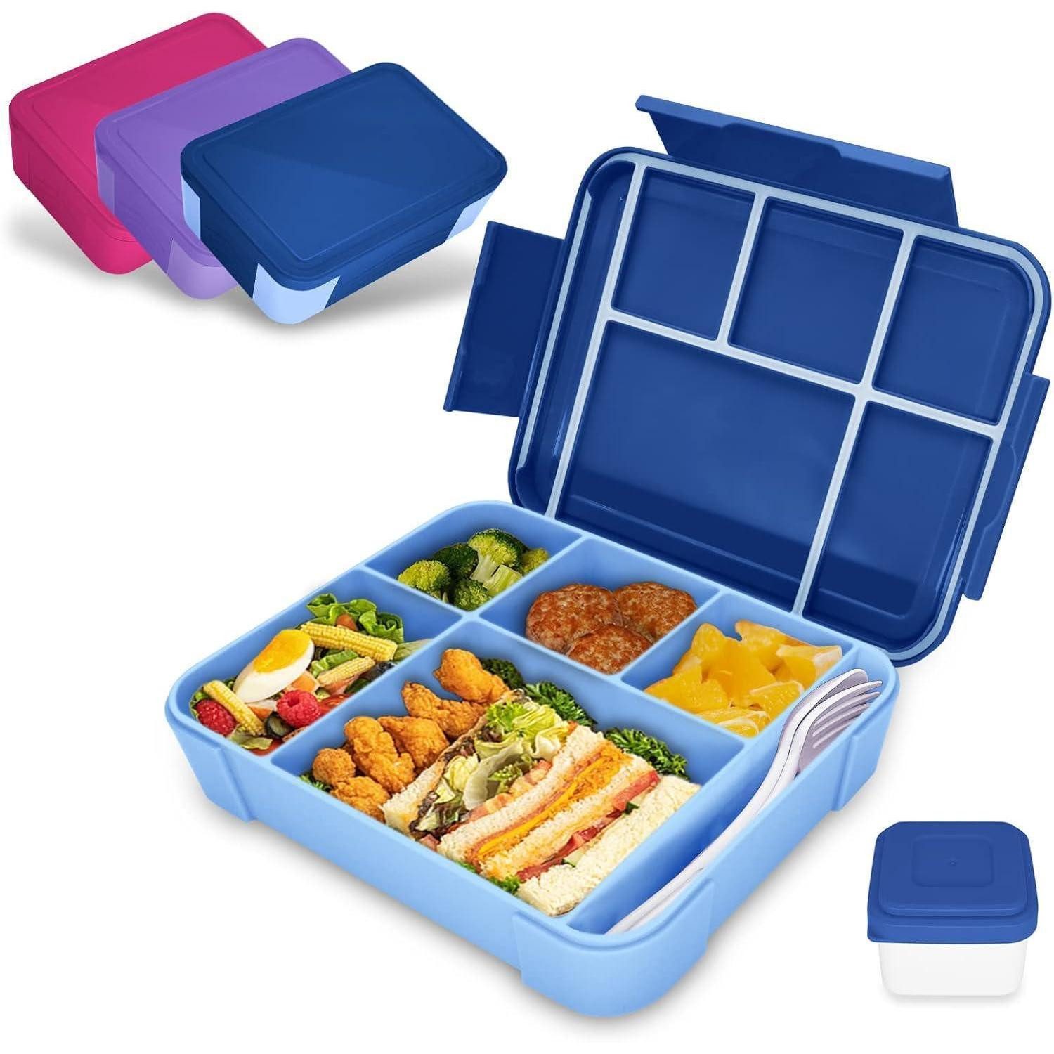 IJIAMY Lunchbox Brotdose Kinder mit Fächern Bento Lunchbox Auslaufsicher Mädchen