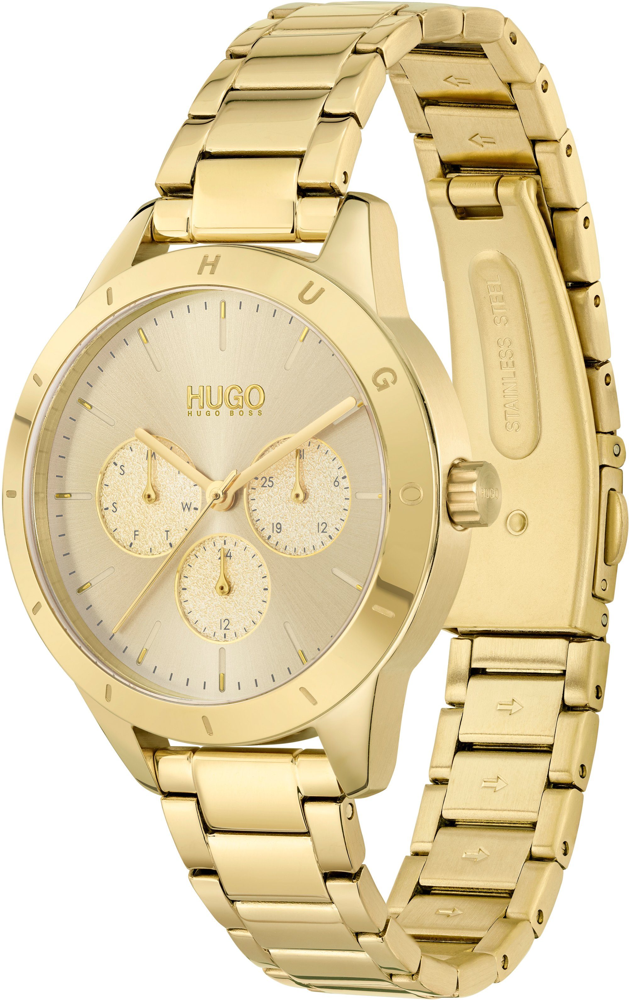 HUGO Multifunktionsuhr #FRIEND 1540091, Quarzuhr, Armbanduhr, günstig online kaufen