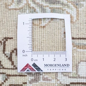 Wollteppich Nain 9la Teppich handgeknüpft beige, morgenland, rund, Höhe: 8 mm