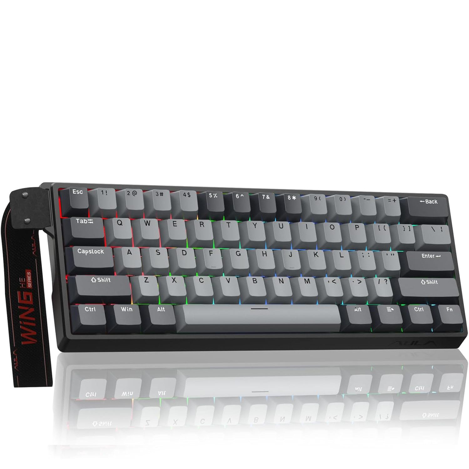 nsihing AULA WIN60 HE PRO Magnetische Tastatur, Rapid Trigger, Hot Swap, 8K Hz Gaming-Tastatur