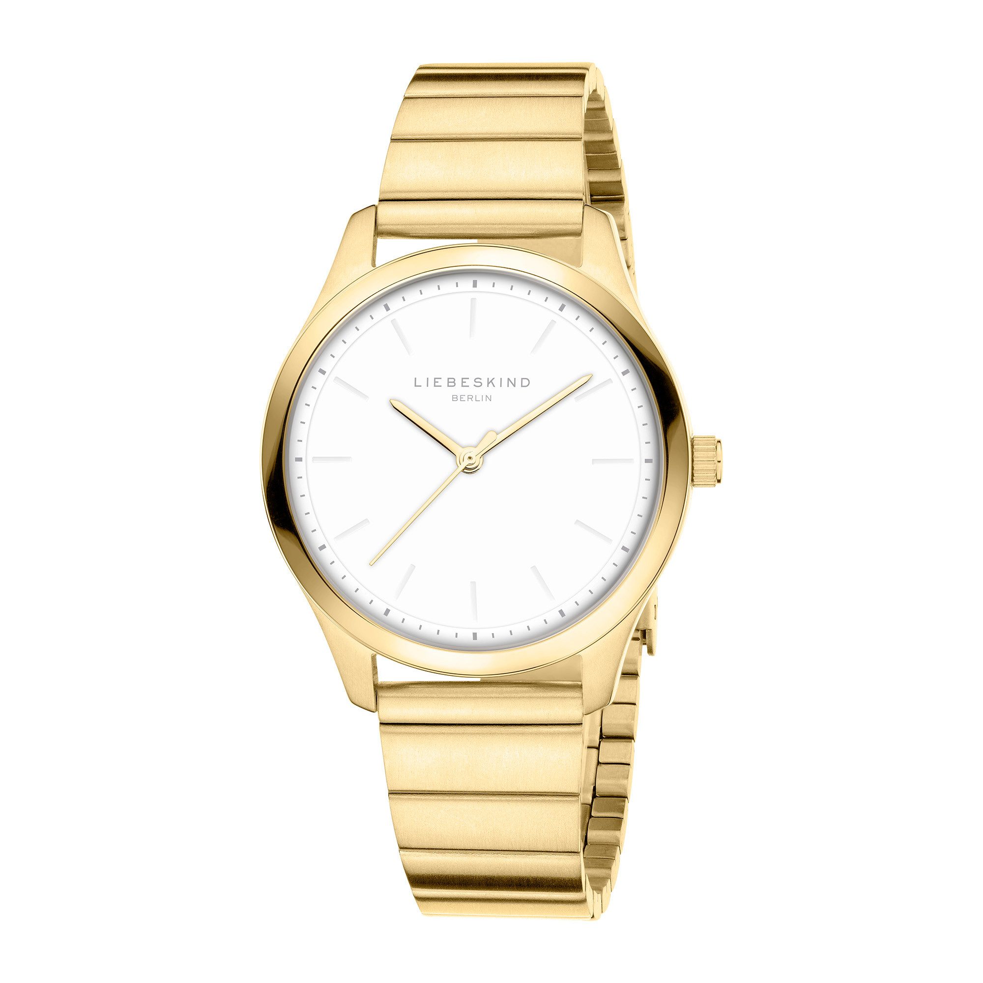Liebeskind Berlin Quarzuhr Basic Staples LT-0388-MQ, Armbanduhr, Damenuhr, Edelstahlarmband, analog