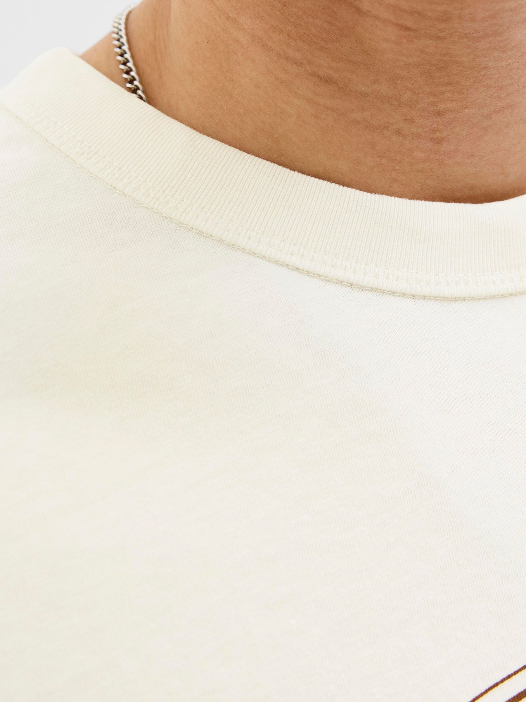 Jack & Jones Rundhalsshirt JJEDOVER PRINT TEE SS CREW NECK