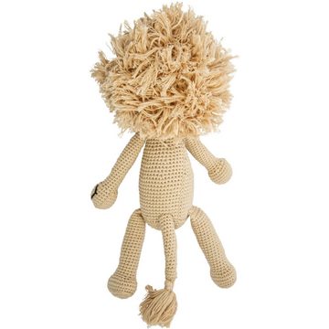 miniHeld Babypuppe Handgestrickter Löwe Lionel gehäkelt Spielzeug 32 cm aus Baumwolle