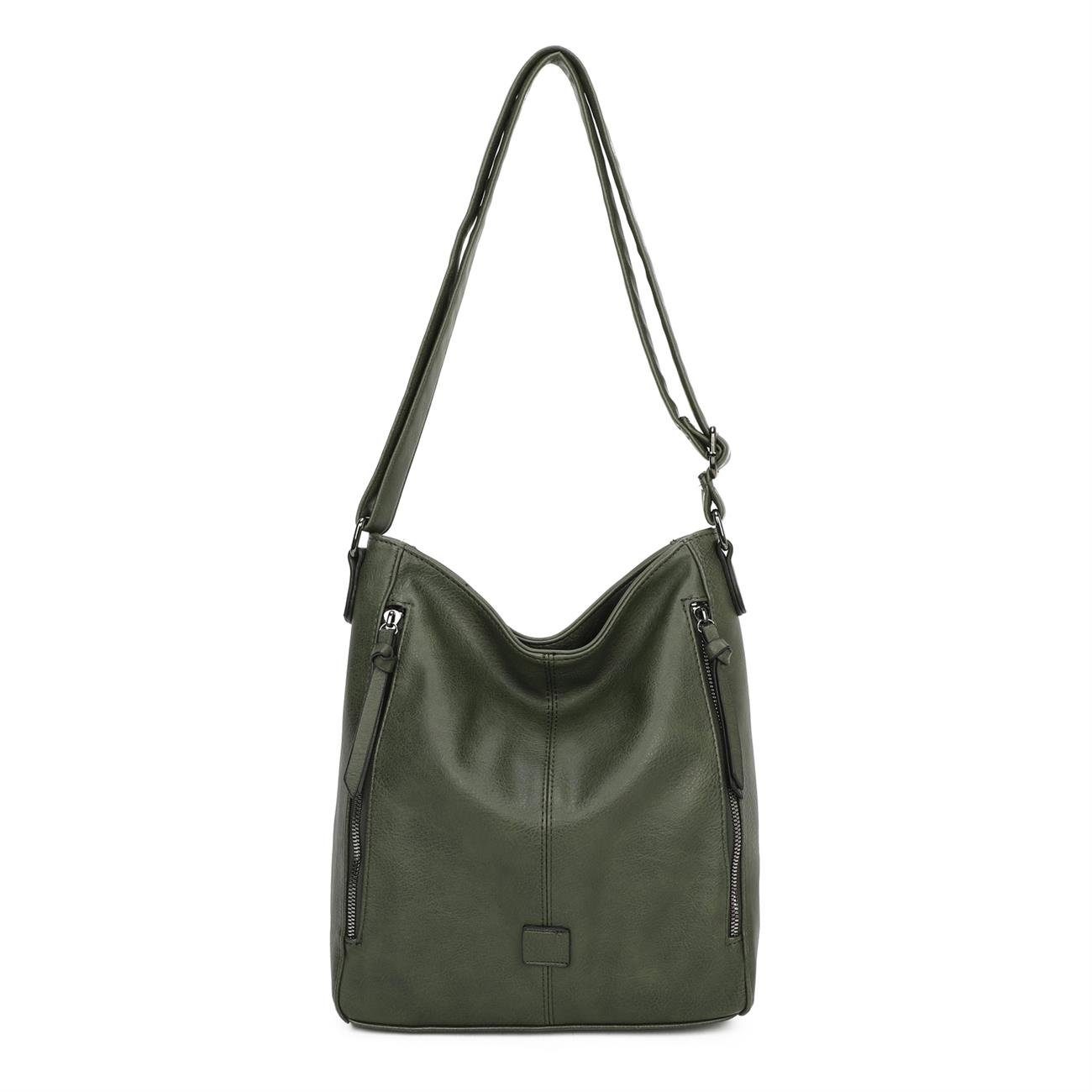 ITALYSHOP24 Schultertasche Damen Tasche Shopper Crossbody günstig online kaufen