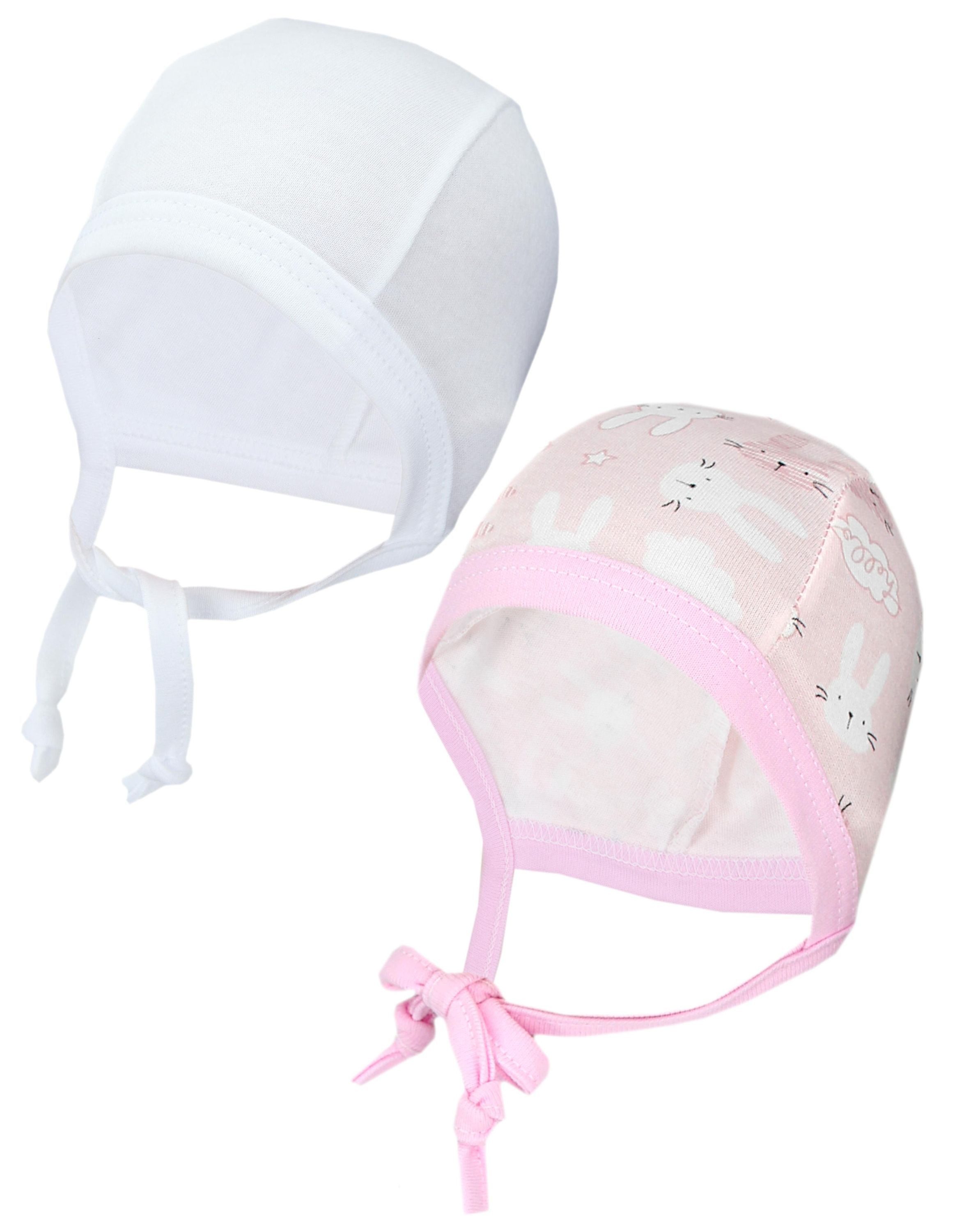 TupTam Erstlingsmütze TupTam Unisex Baby Erstlingsmütze zum Binden 2er Pack