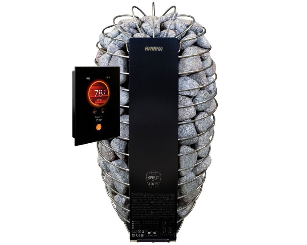 HARVIA Saunaofen Harvia SPIRIT SP90FC Saunaofen 9kW inkl. FENIX Wifi Bedienteil