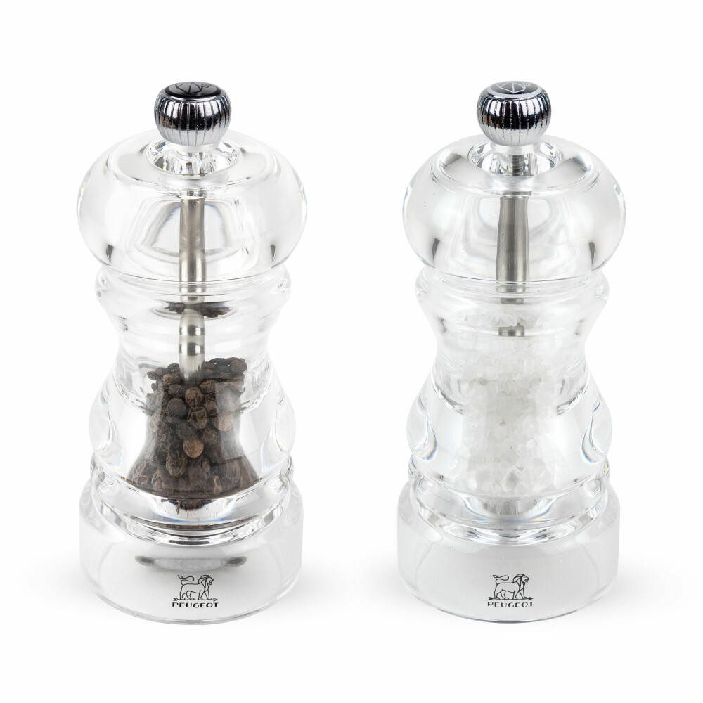 PEUGEOT Salz-/Pfeffermühle NANCY 12cm Acryl uSelect Stahlmahlwerk Manuell Manuell