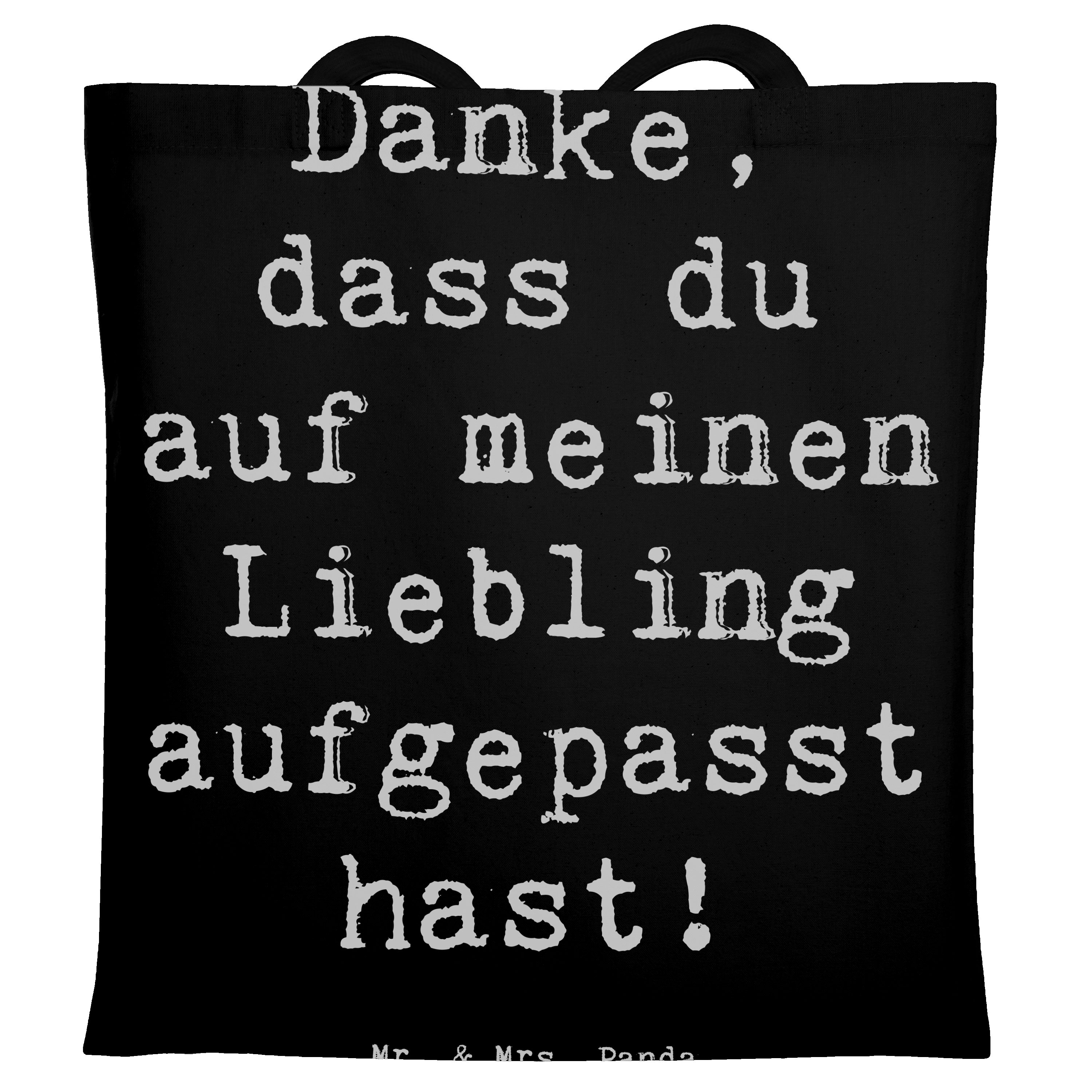 Tragetasche Dank an Hundesitter - Schwarz - Geschenk, Hundesitter Dankeschön, Jut