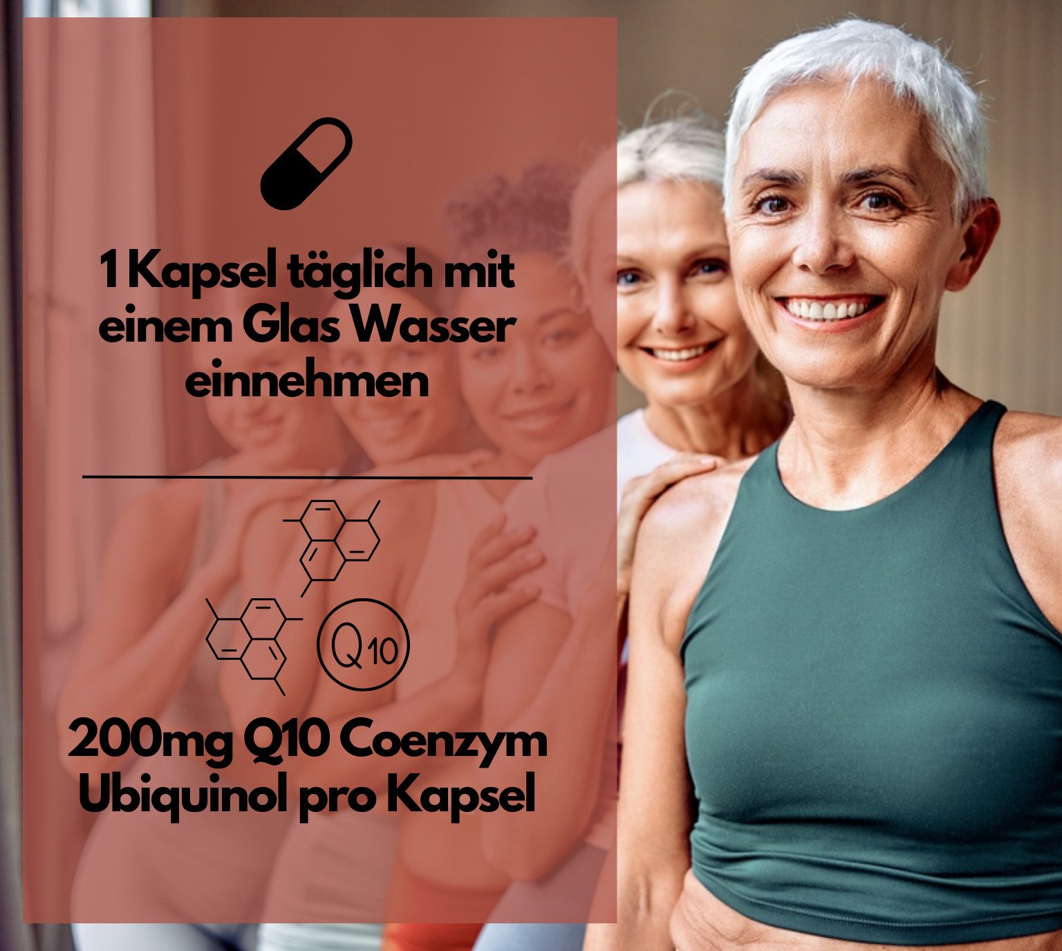 Q10 Coenzym Ubiquinol Kapseln, hochdosiert 200mg / Tag, ohne Zusätze Softgel Kapseln, 65 g