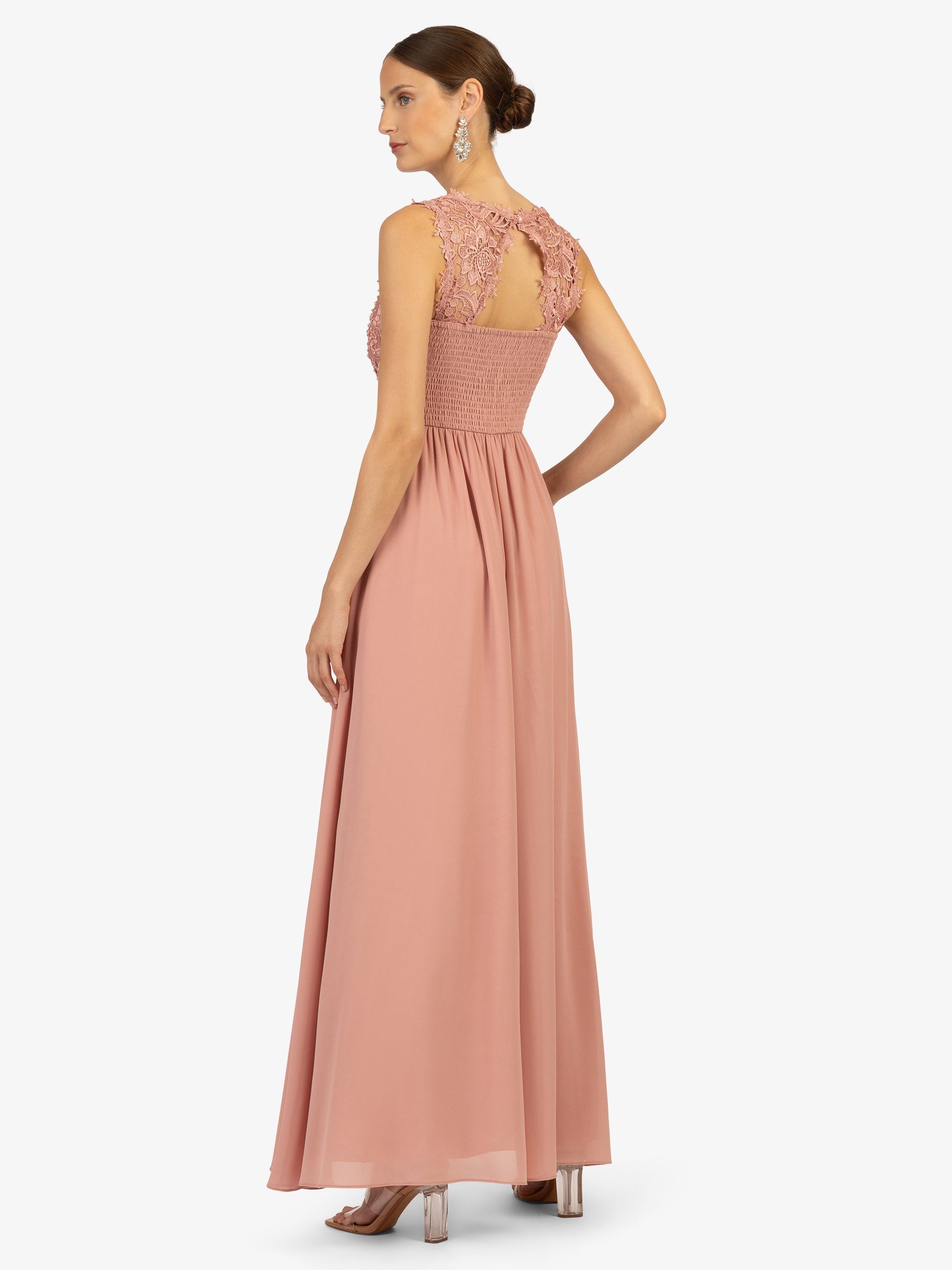 Kraimod Abendkleid mit Mesh und Spitze