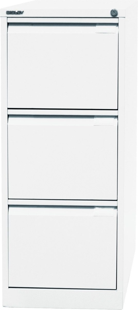 Bisley Hängeregisterschrank Hängeregistraturschrank 3 Schübe 1-bahnig verkehrsweiß