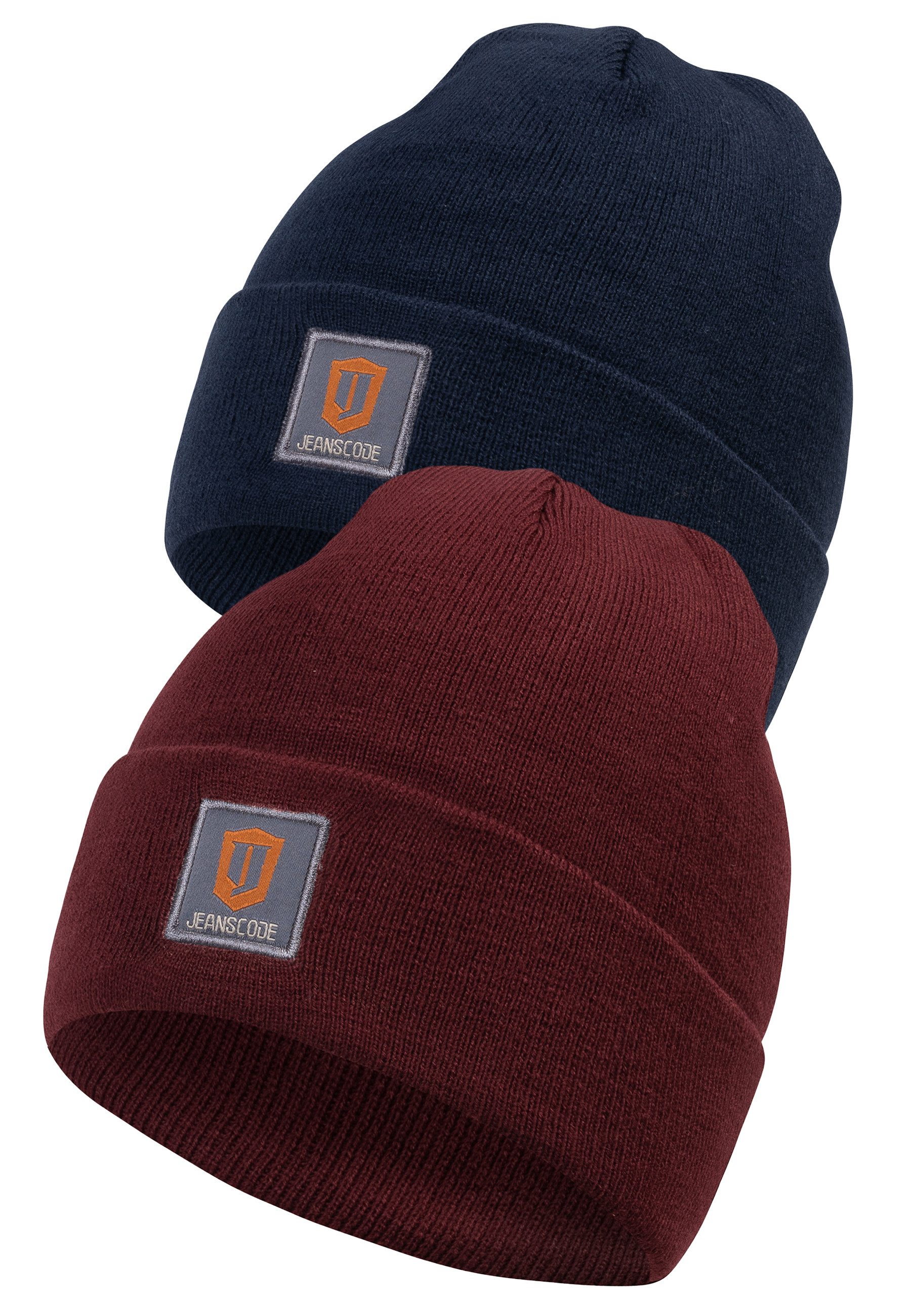 Indicode Strickmütze Herren Vulcano Herrenmütze Wintermütze (2-St) 2er-Pack