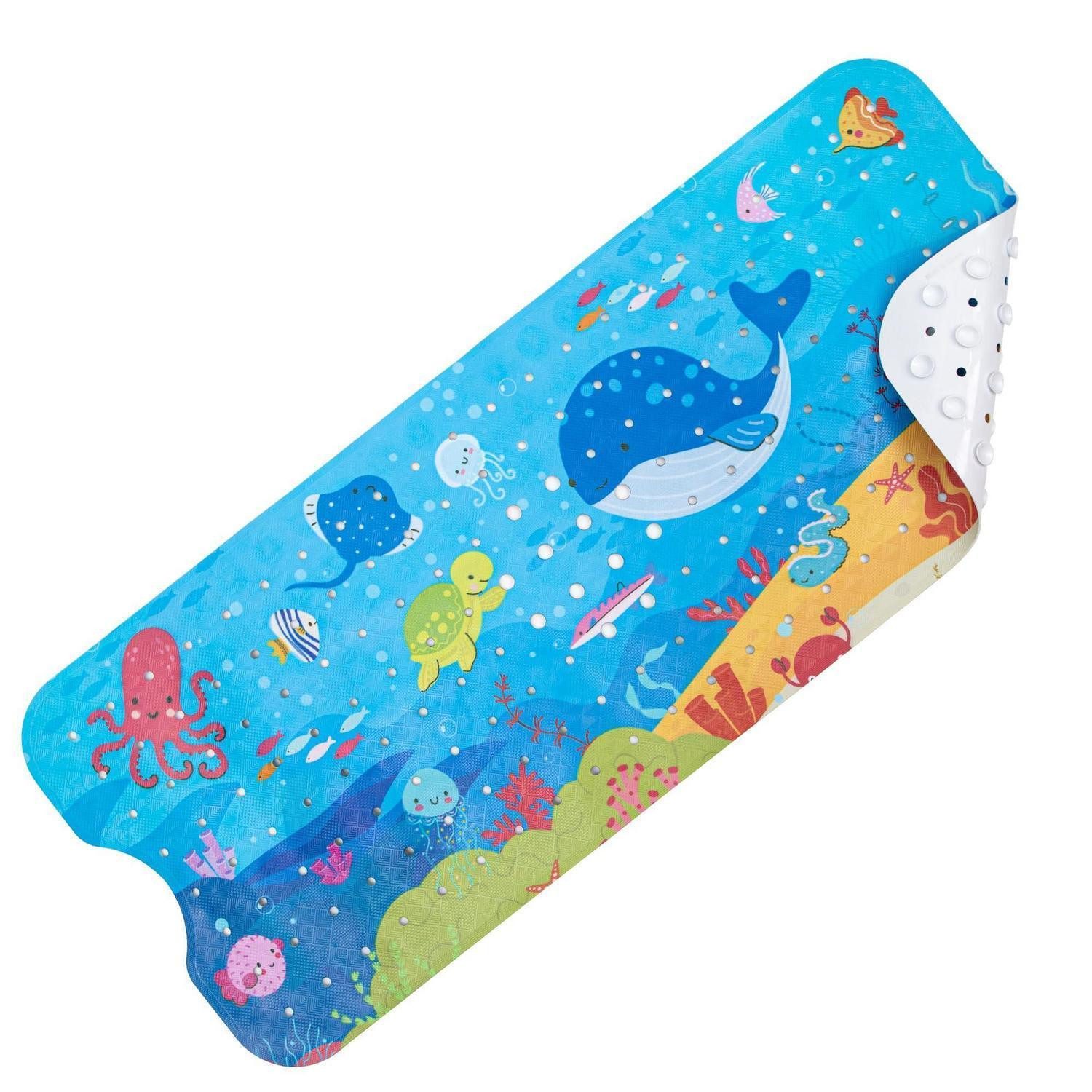 LuxusKollektion Wanneneinlage Badewannenmatte rutschfest 100x40cm Schildkröte, B: 40 cm, L: 100 cm