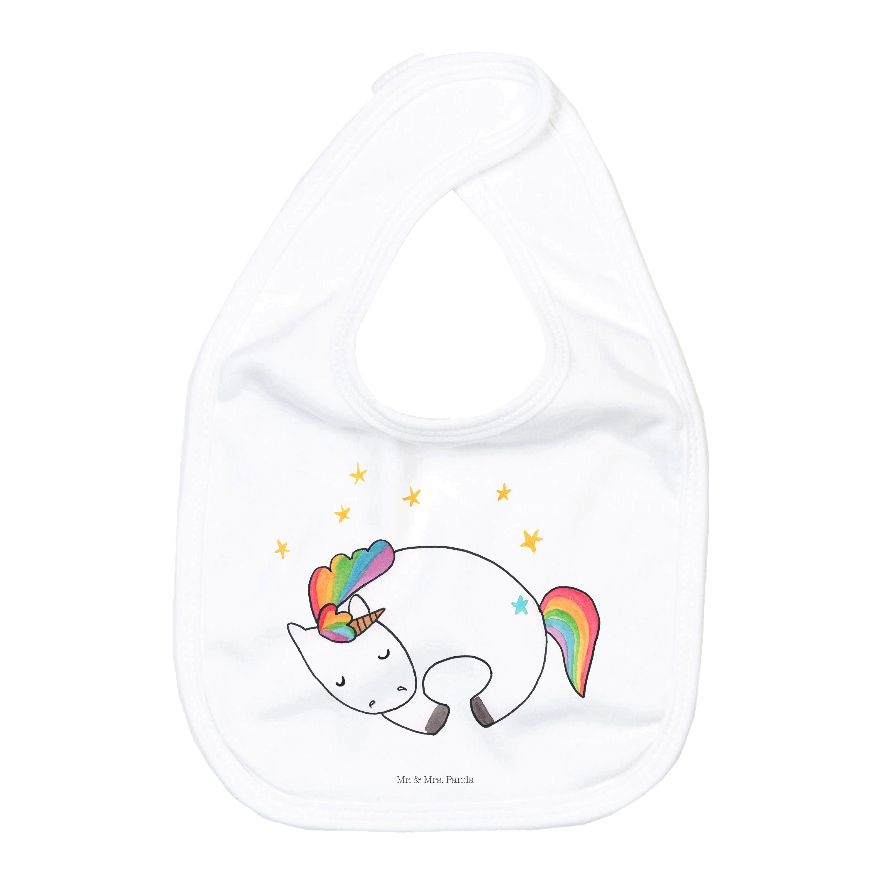 Tragetuch Einhorn Nacht - Weiß - Geschenk, Einhörner, Baby Lätzchen, Sabberlätz