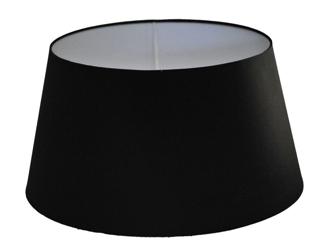 Dirk Davids Leuchten GmbH Lampenschirm Lampenschirm Rund in Cotton Schwarz günstig online kaufen