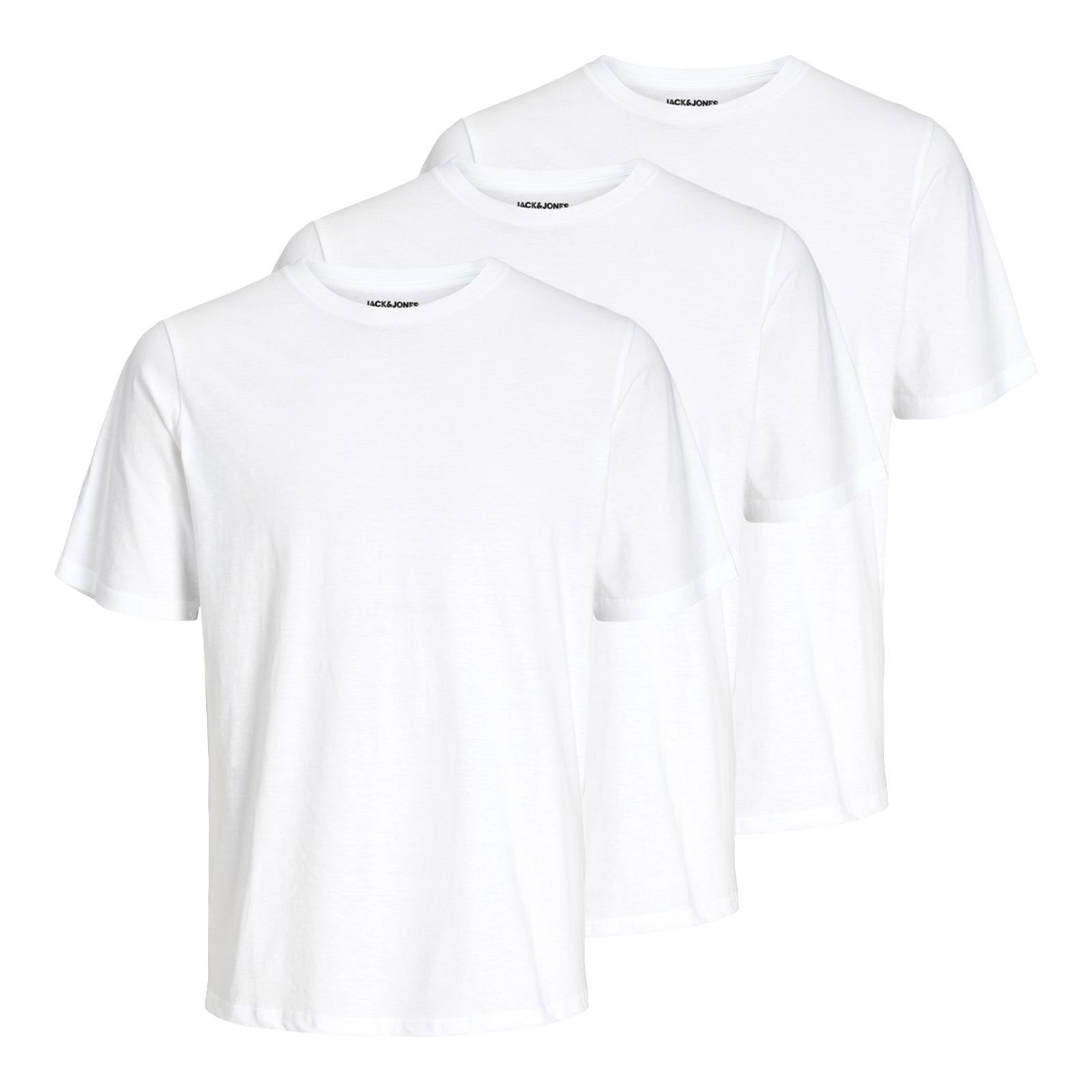 Jack & Jones T-Shirt 3er Pack Under Tee Crew Neck mit Rundhalsausschnitt white