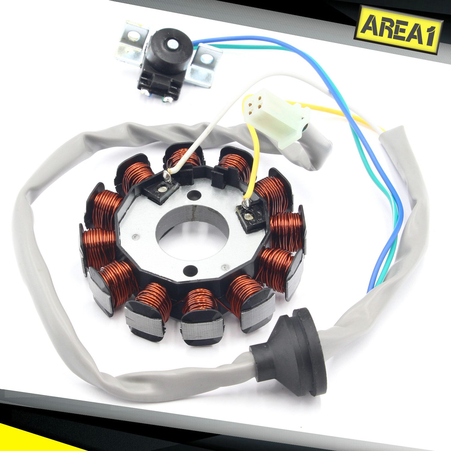 Area1 Lichtmaschinenregler Ersatz Lichtmaschine Stator für 50ccm Minarelli ab Bj. 03-12 Pole