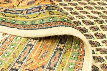 Wollteppich Mir Teppich handgeknüpft gelb, morgenland, rechteckig, Höhe: 10 mm