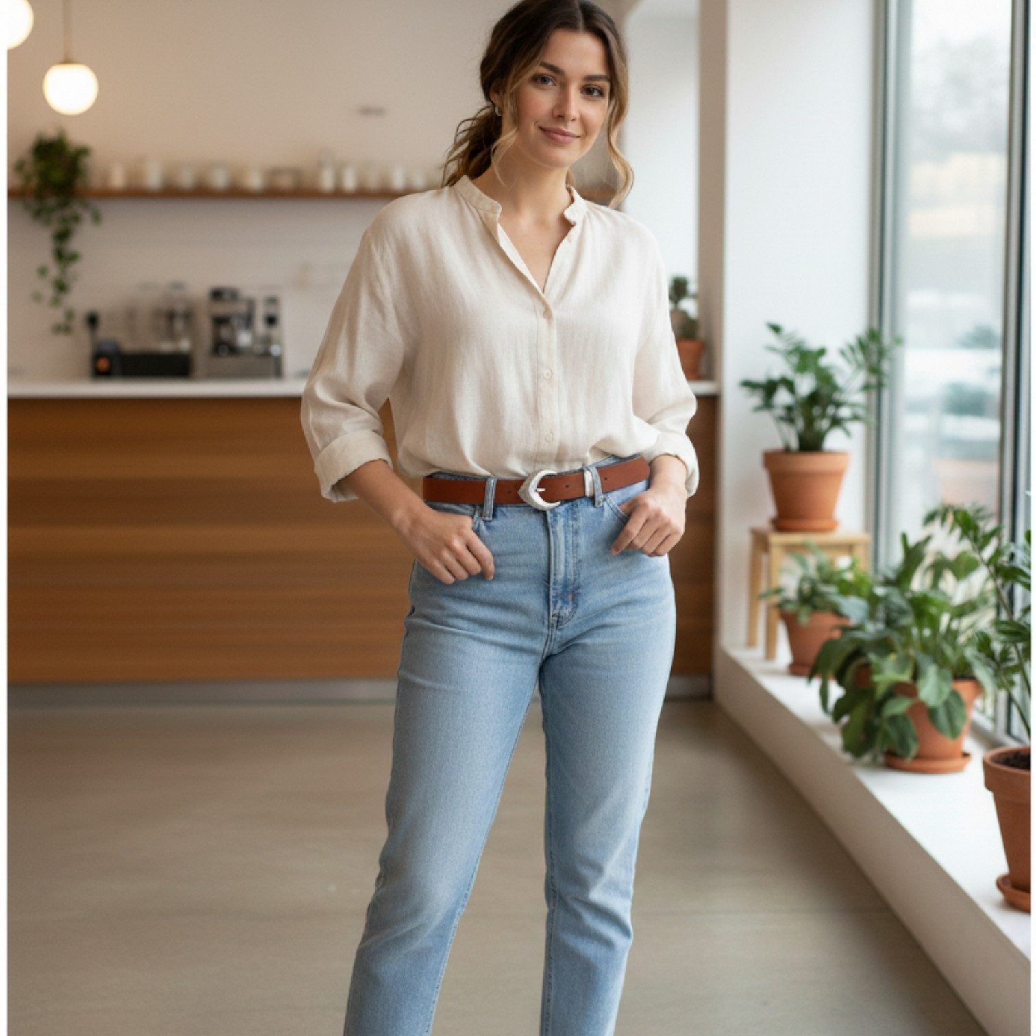 FRONHOFER Taillengürtel Damen Rindleder schmal (1-St) 3 cm, Schlaufe, für Jeans